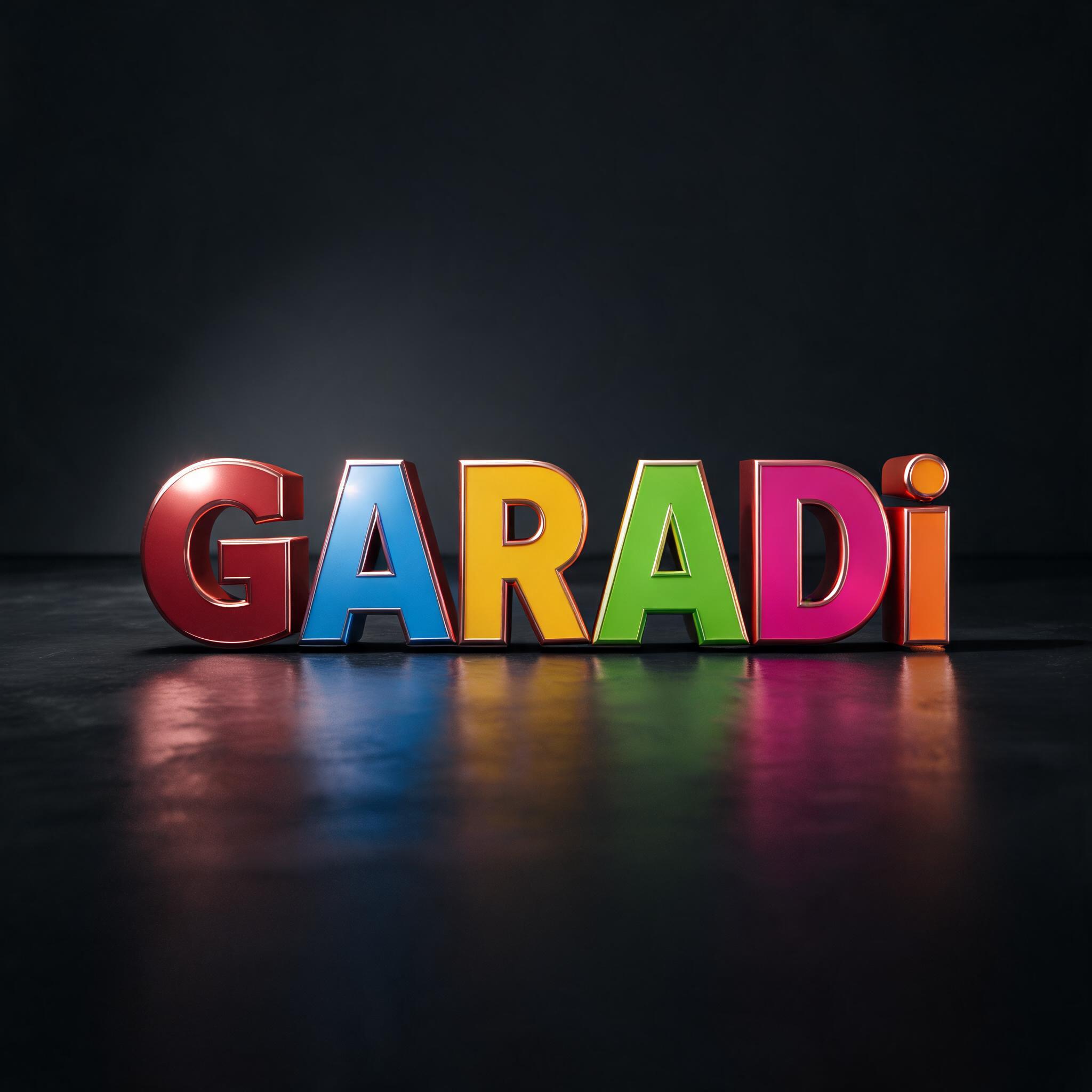 "GARADi" — 3d Bold | AI Text Effect Generator