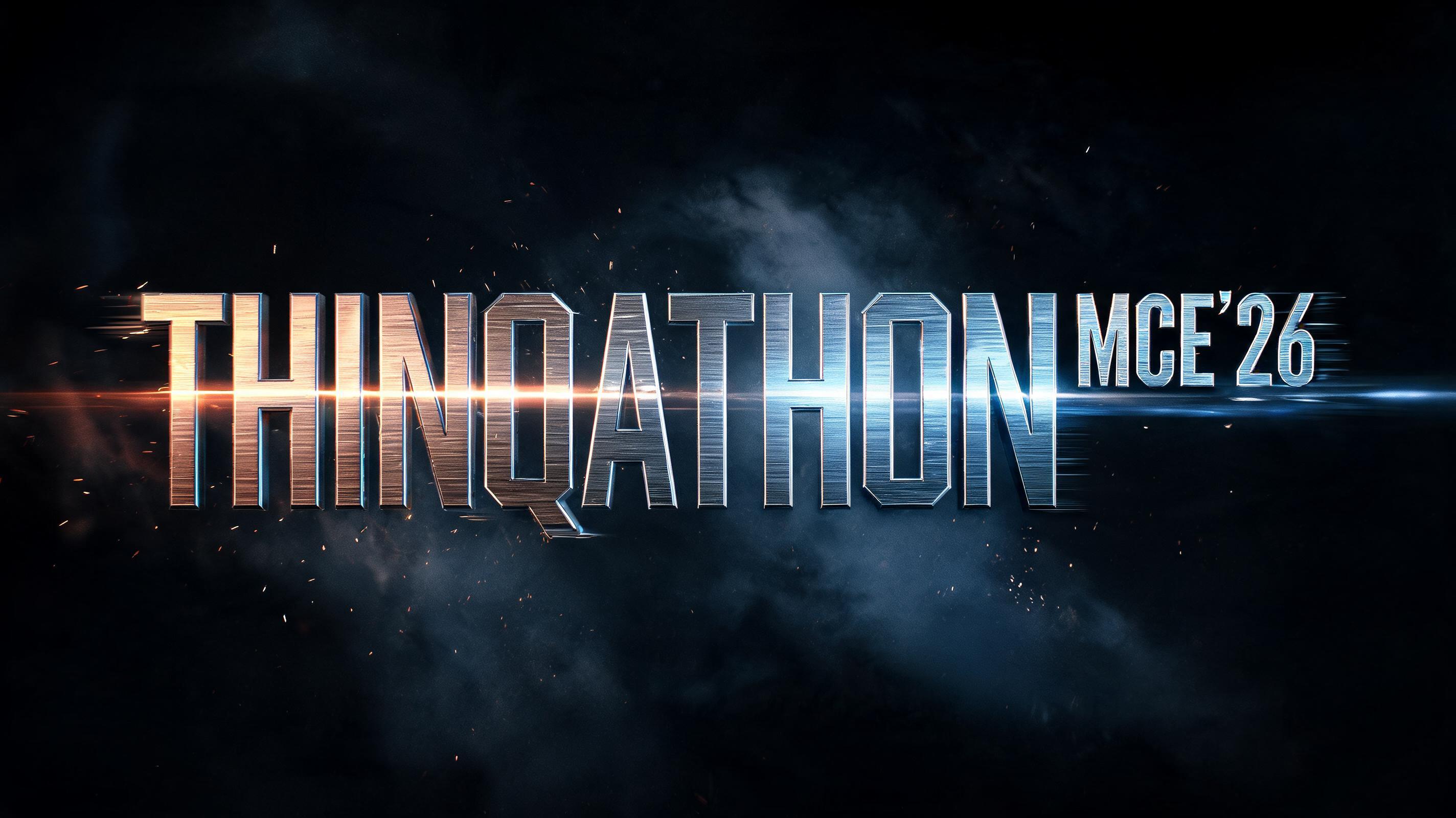 "THINQATHON MCE'26" — Cinematic Action | AI Text Effect Generator