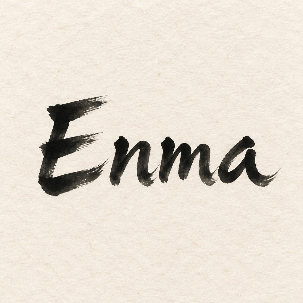 "Enma" — Brush Japanese Ink | AI Text Effect Generator