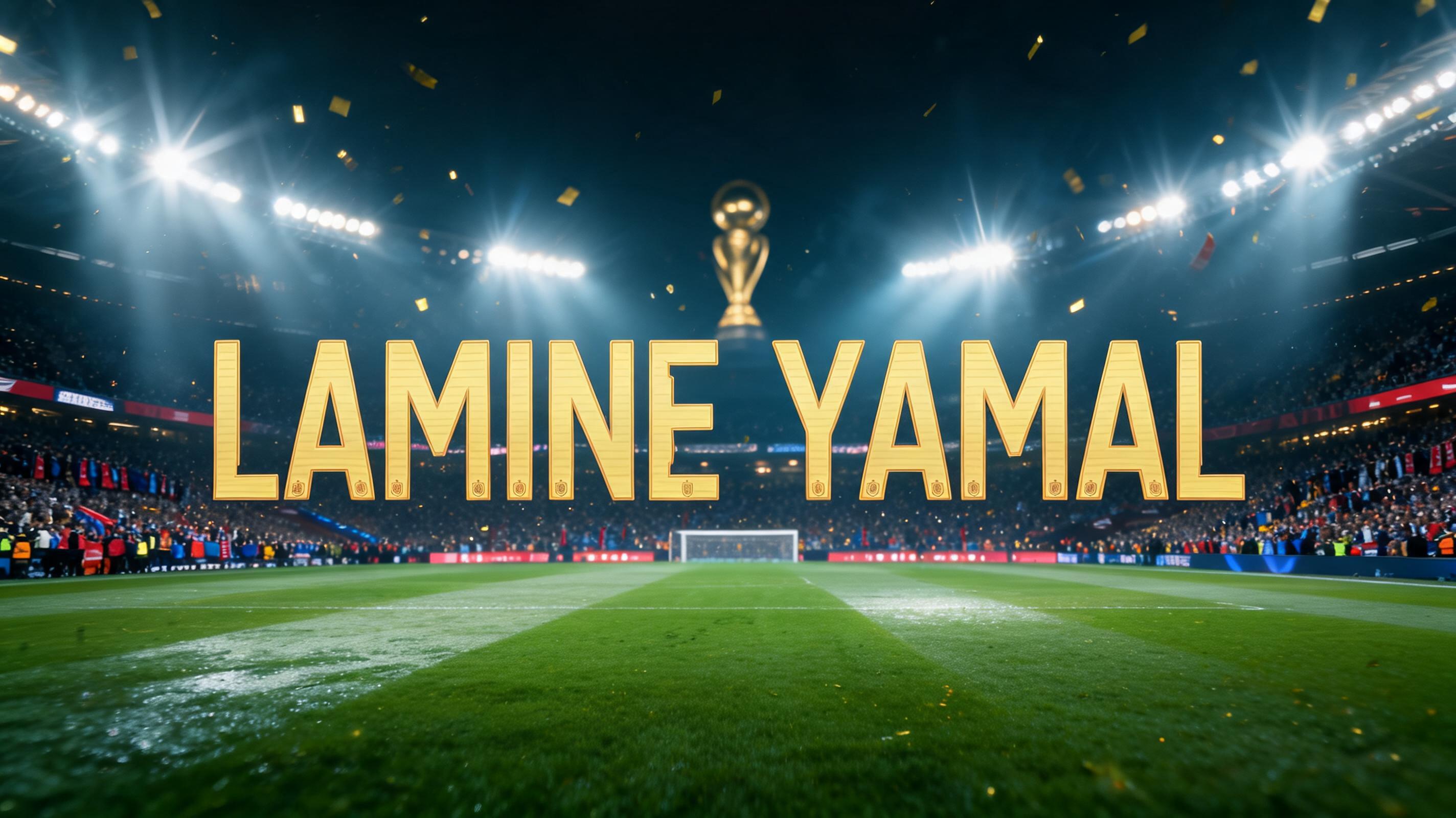 "LAMINE YAMAL" — Sports Football | AI Text Effect Generator