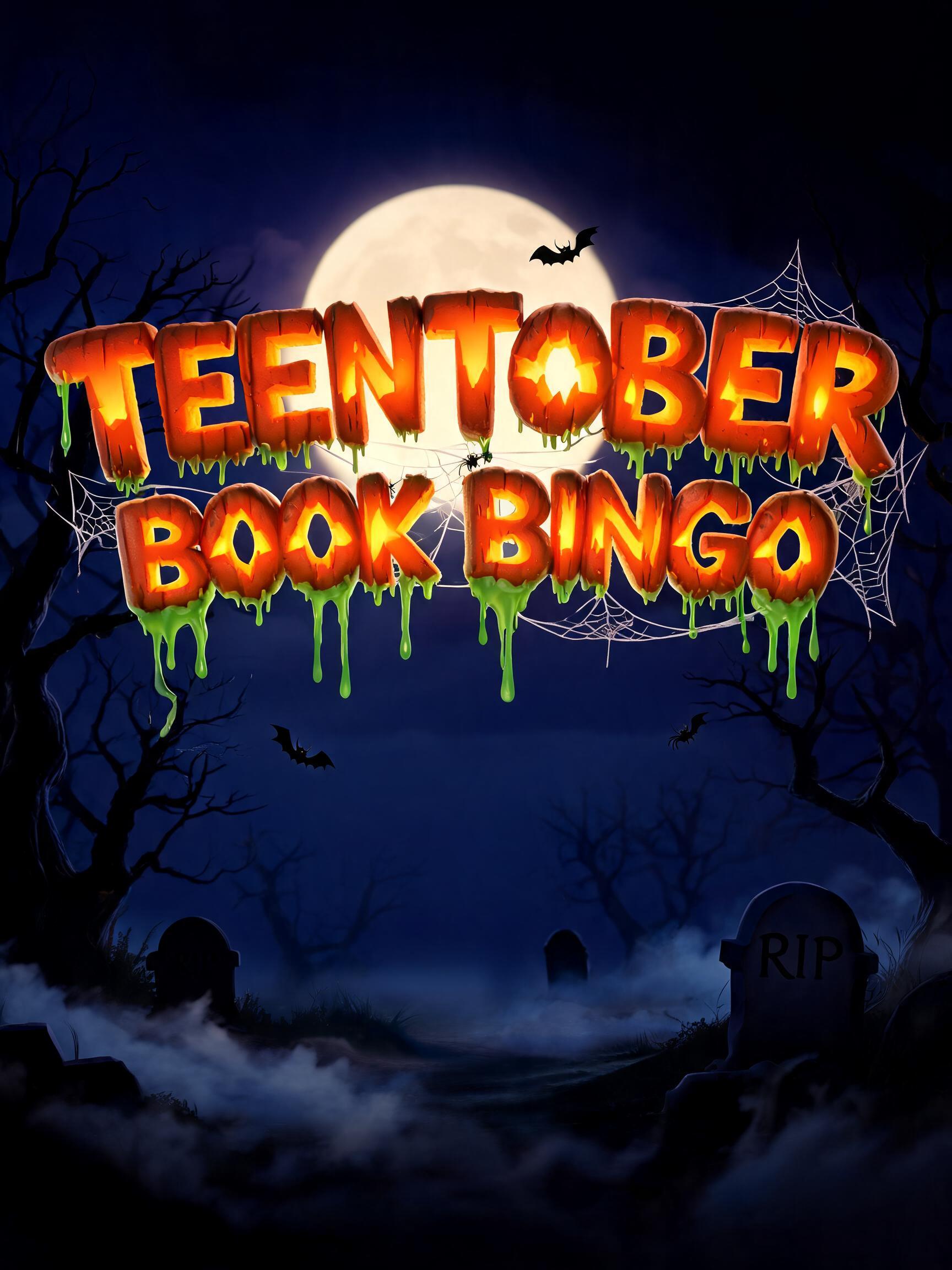 "Teentober Book Bingo" — Halloween | AI Text Effect Generator