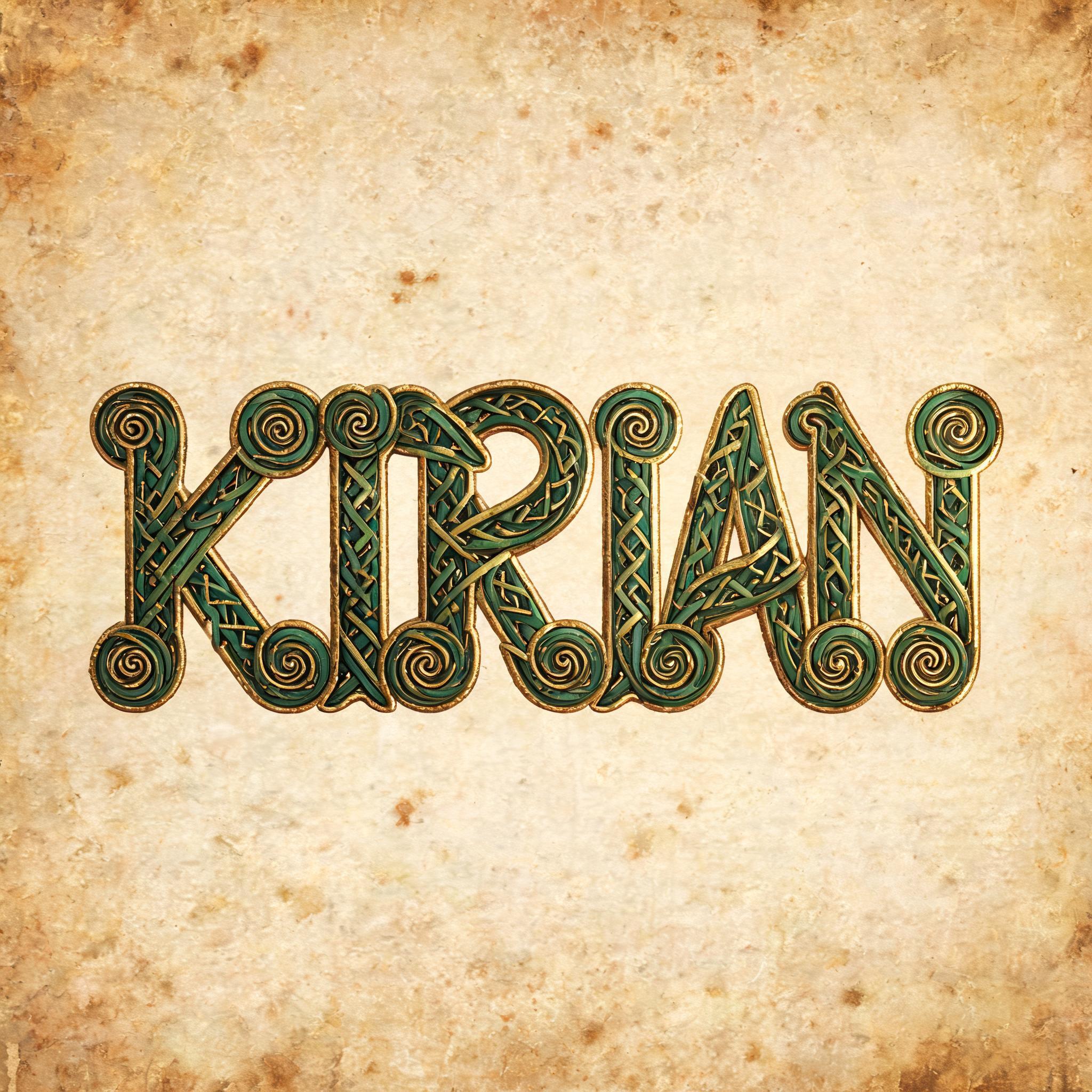 "Kirian" — Medieval | AI Text Effect Generator