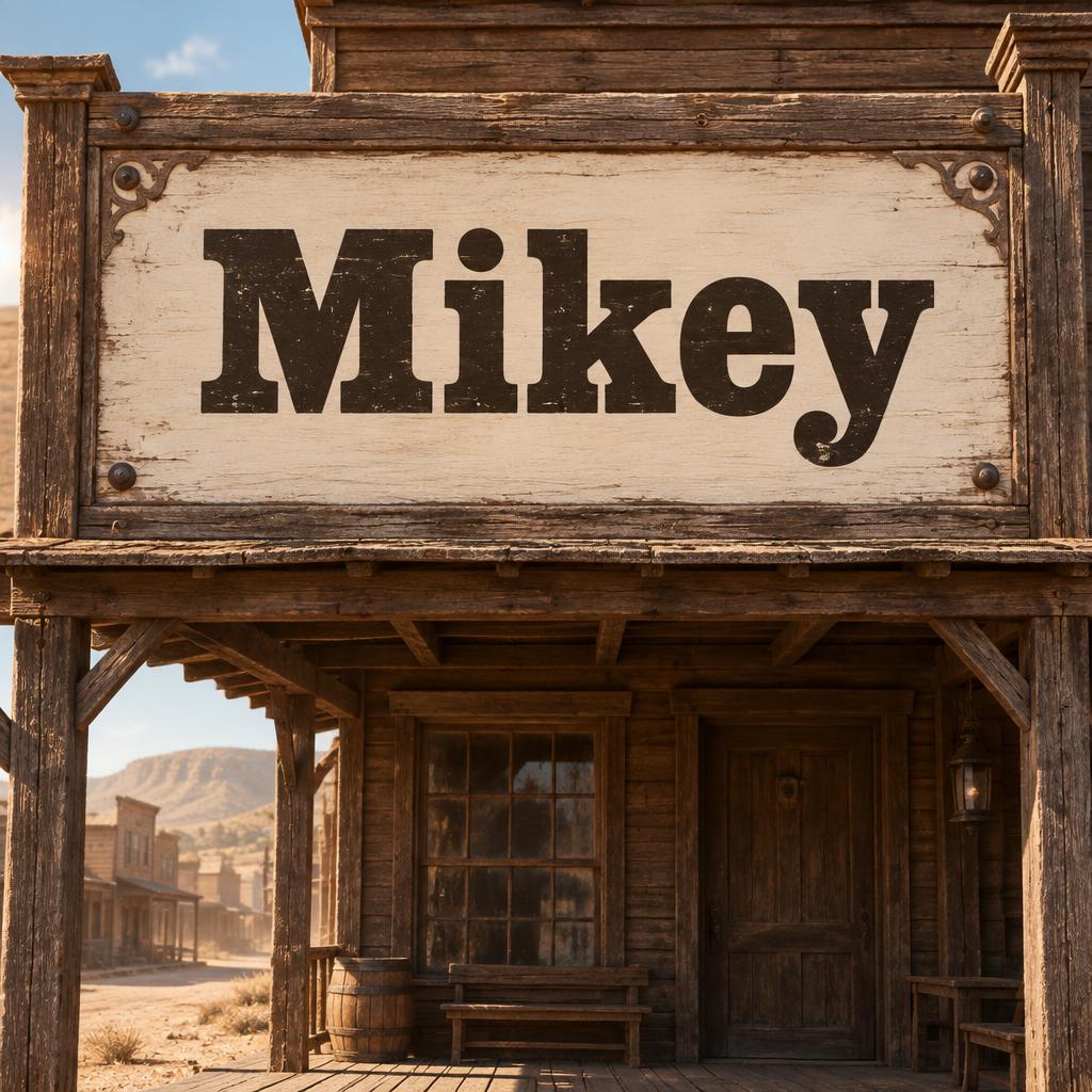 "Mikey" —  | AI Text Effect Generator