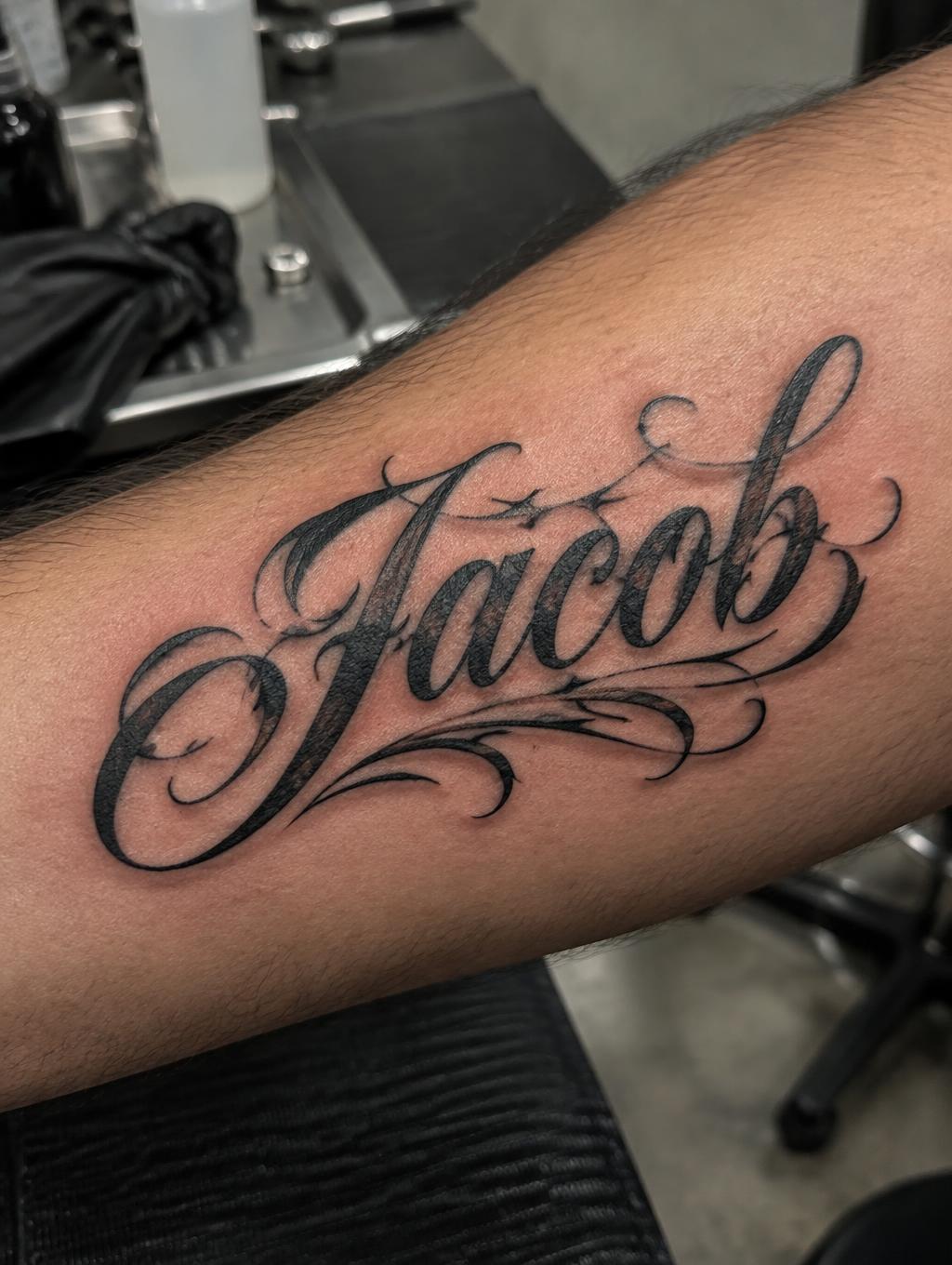 "Jacob" — Tattoo | AI Text Effect Generator