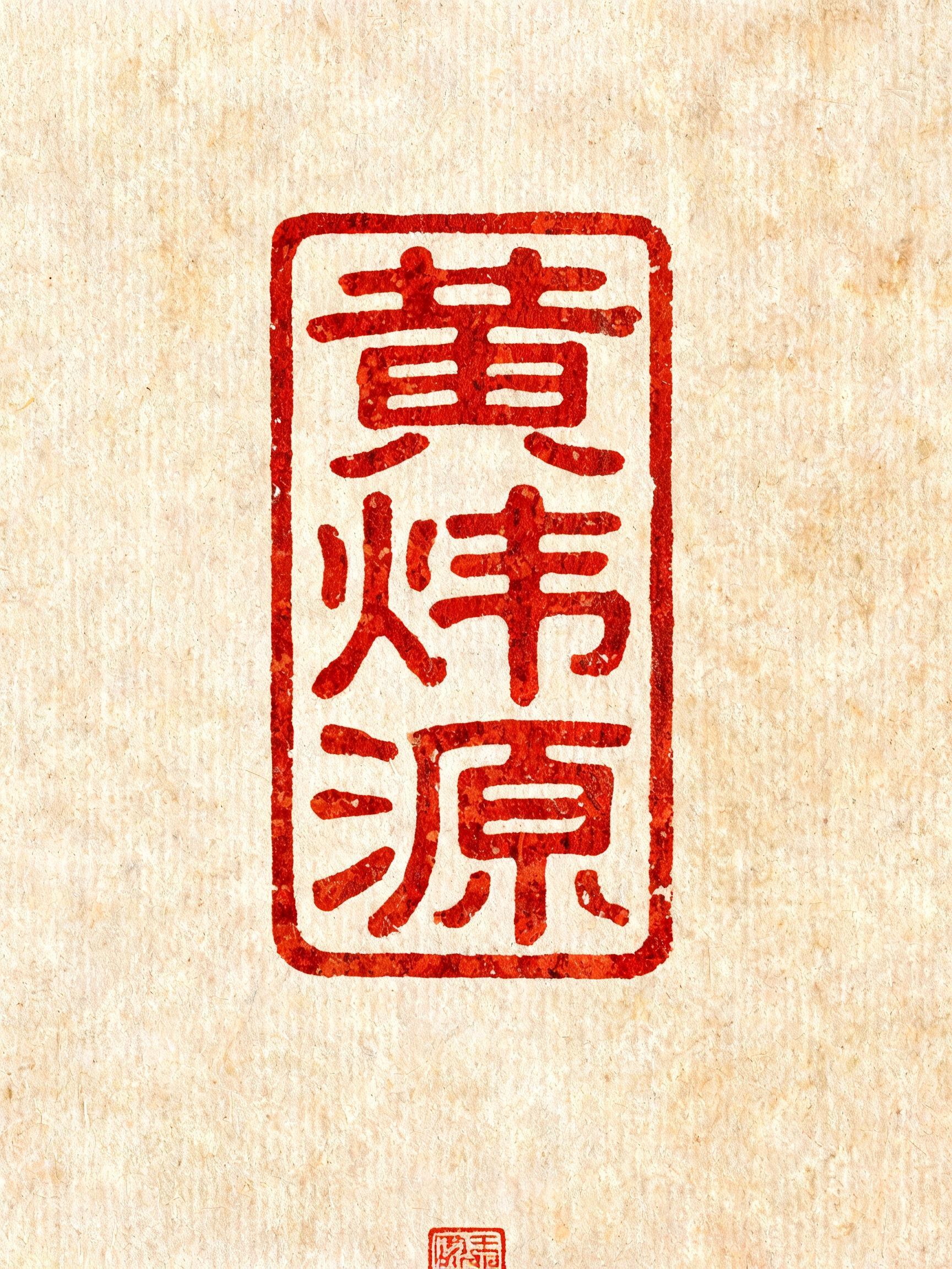"黄炜源" — Brush Chinese Ink | AI Text Effect Generator