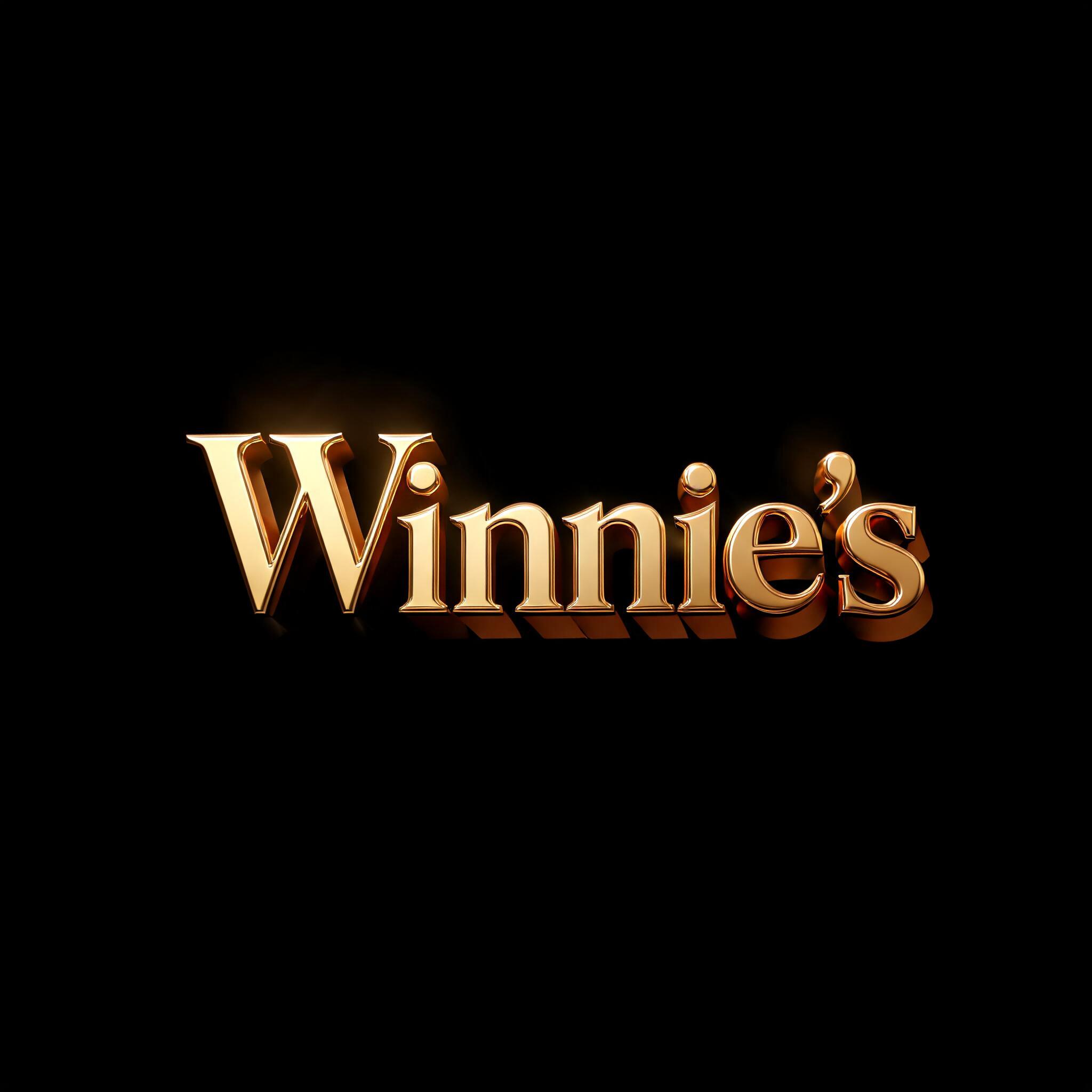 "Winnie's" — 3d Bold Gold | AI Text Effect Generator
