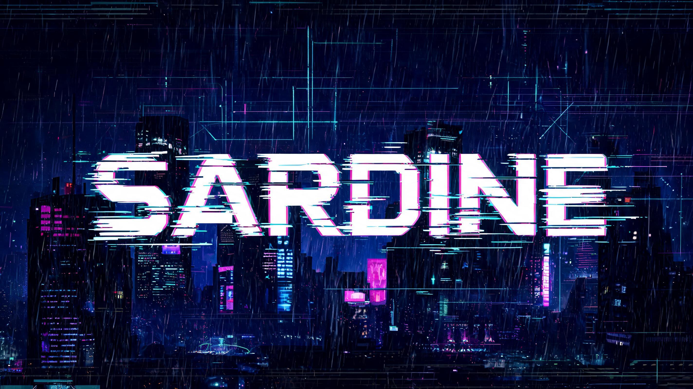 "SARDINE" — Cyberpunk | AI Text Effect Generator