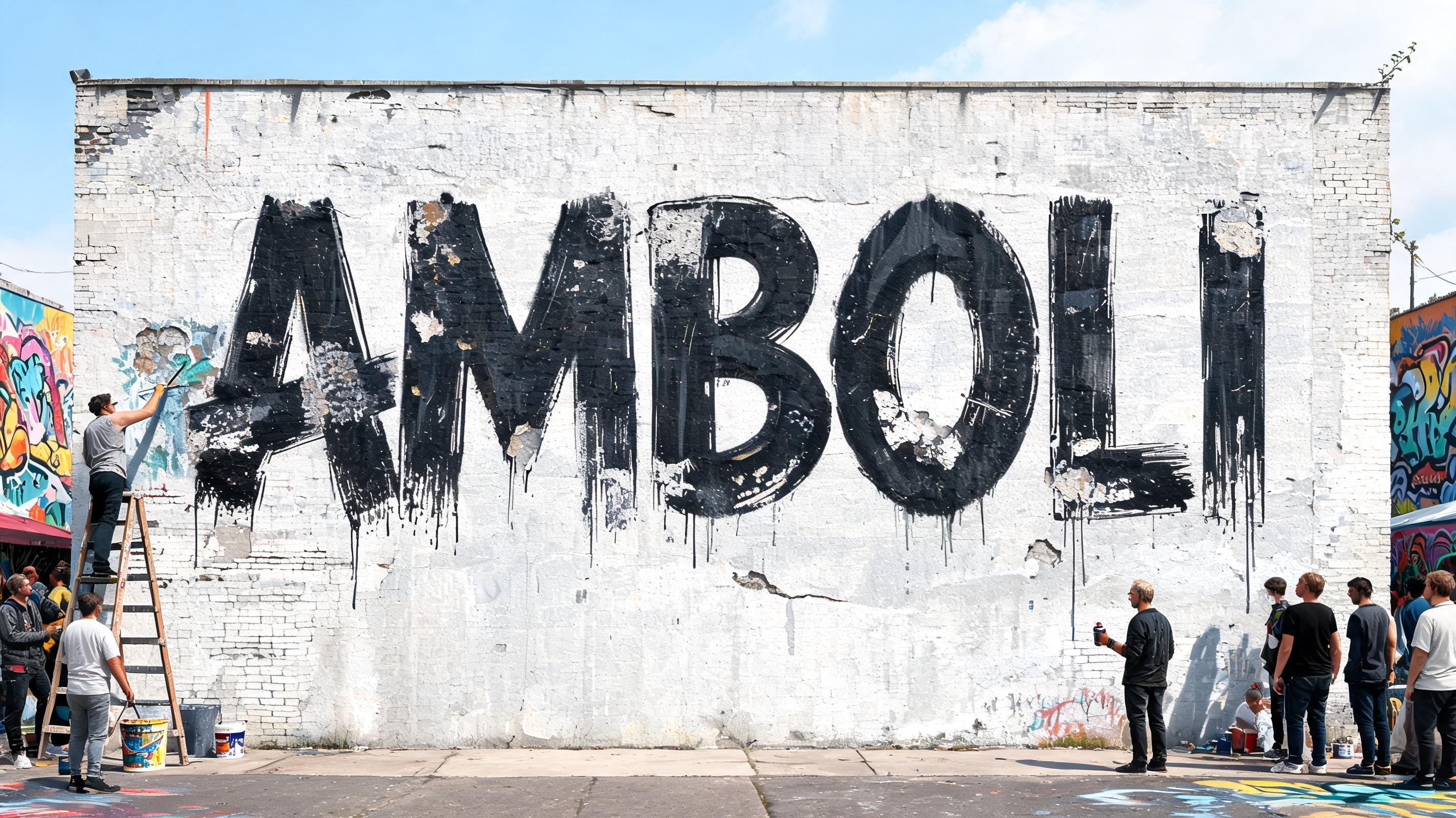 "Amboli" — Brush Dry | AI Text Effect Generator
