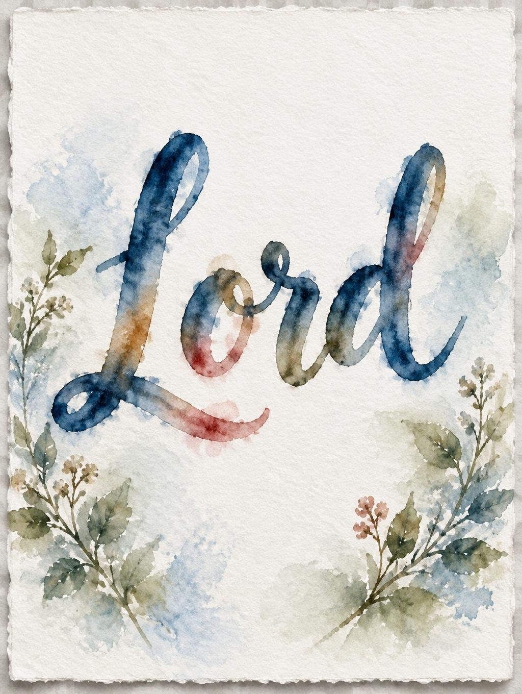"Lord" — Watercolor text effect