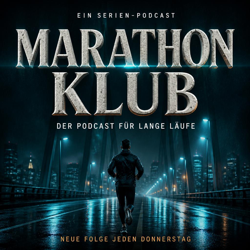 "MARATHON
KLUB
EIN SERIEN-PODCAST
DER PODCAST FÜR LANGE LÄUFE
NEUE FOLGE JEDEN DONNERSTAG" — Cinematic Netflix | AI Text Effect Generator