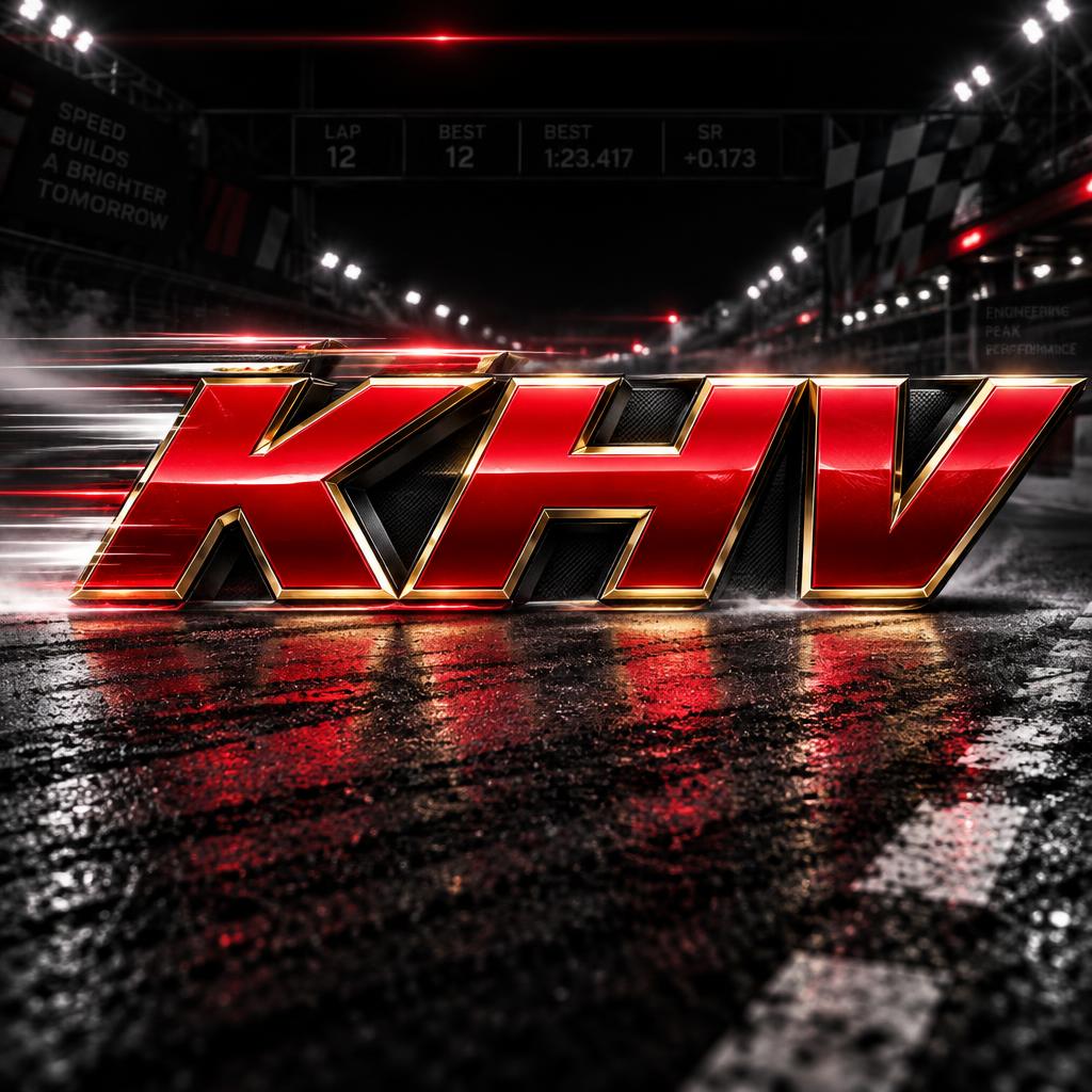 "KHV" — Racing | AI Text Effect Generator