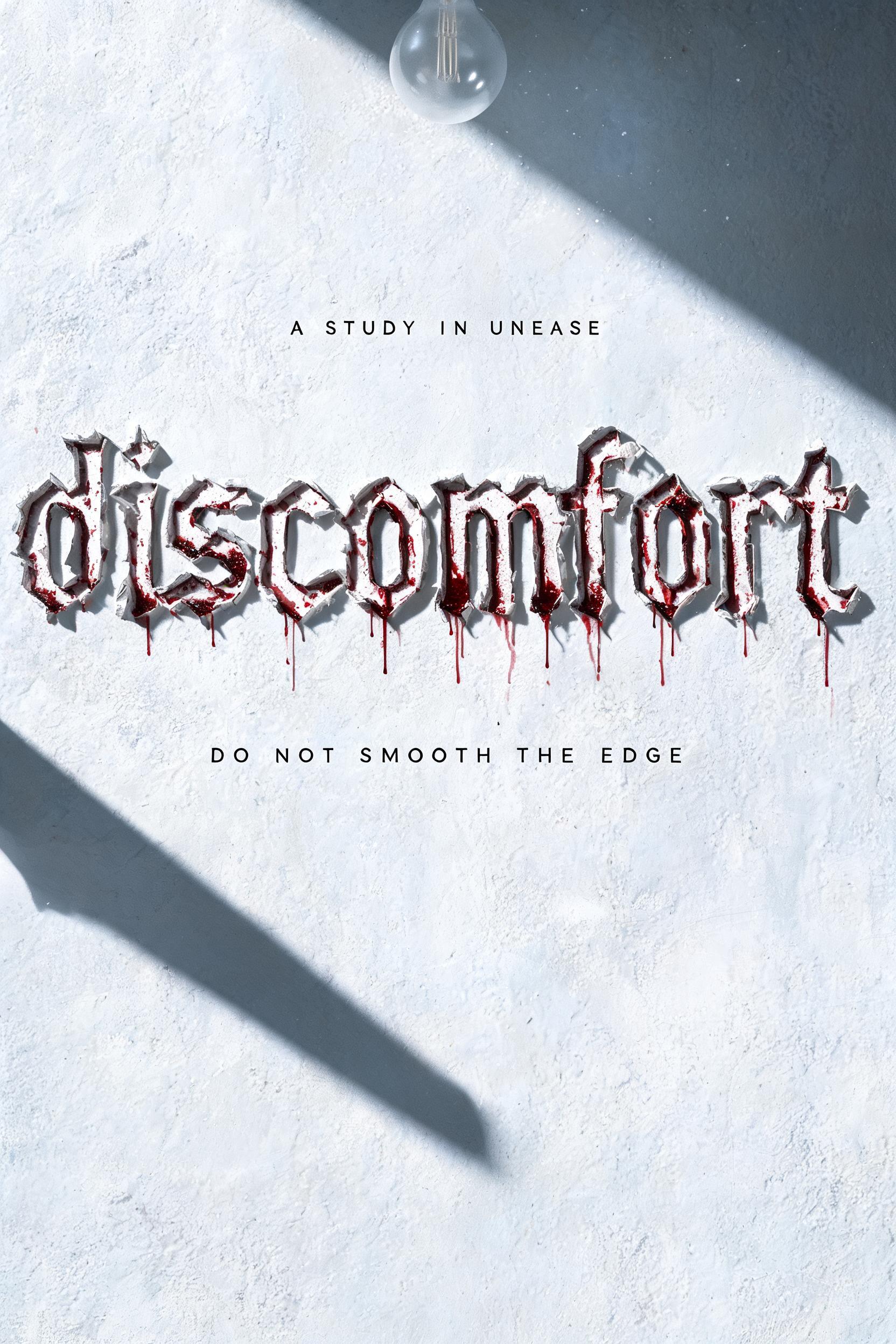 "discomfort
A STUDY IN UNEASE
DO NOT SMOOTH THE EDGE" — Cinematic Horror | AI Text Effect Generator