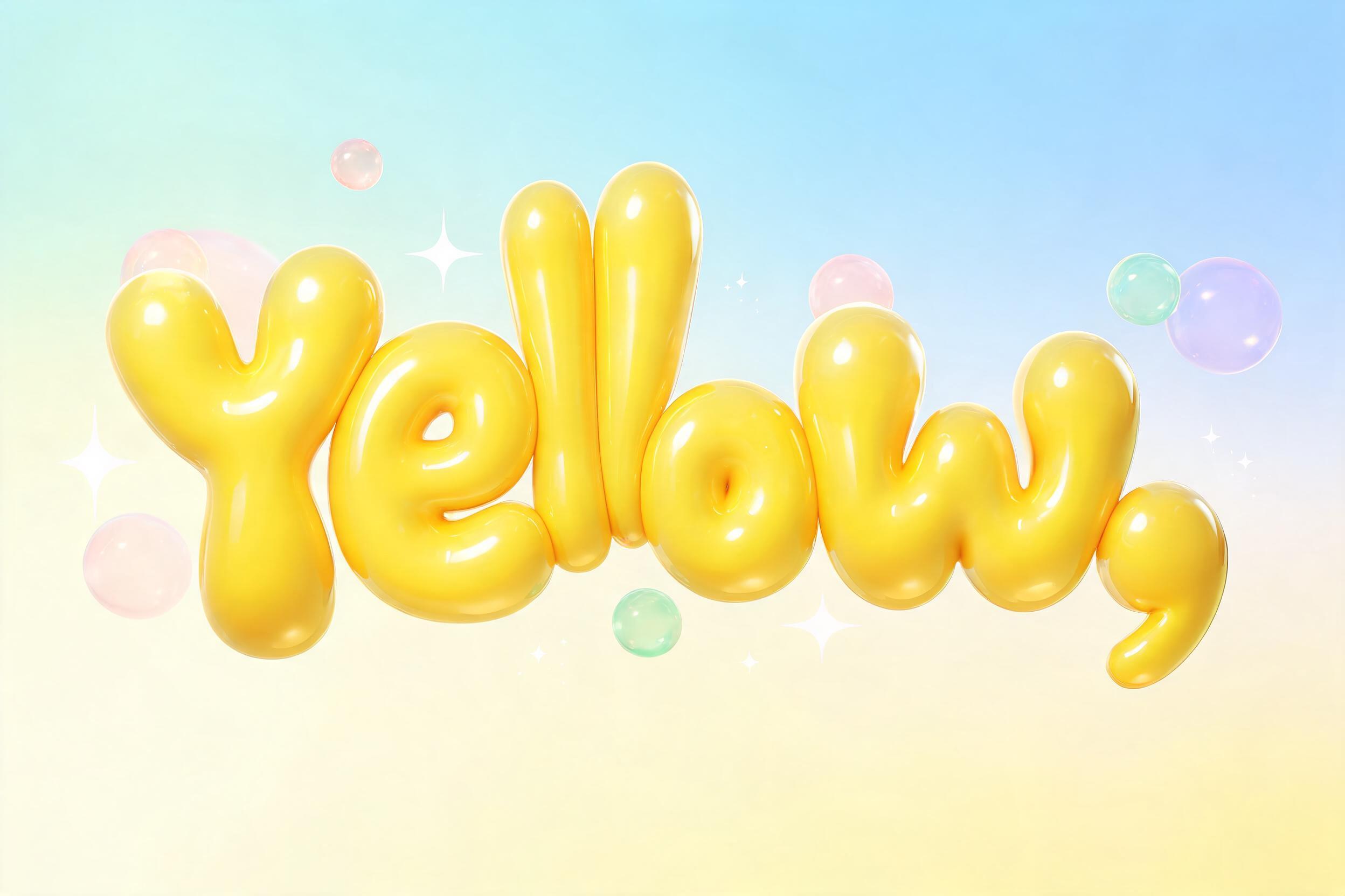 "𝐘𝐞𝐥𝐥𝐨𝐰, " — Bubble text effect