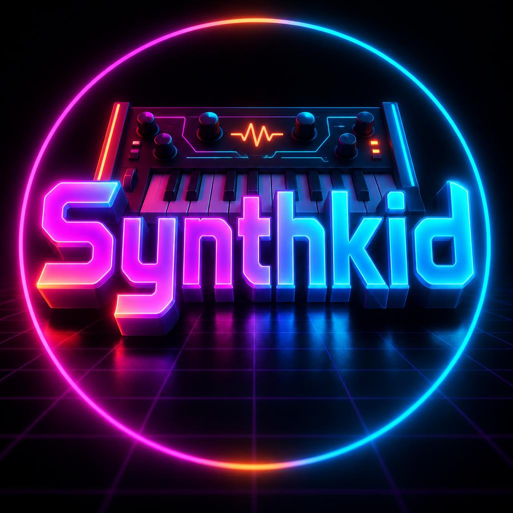 "Synthkid" — 3d Bold Neon | AI Text Effect Generator