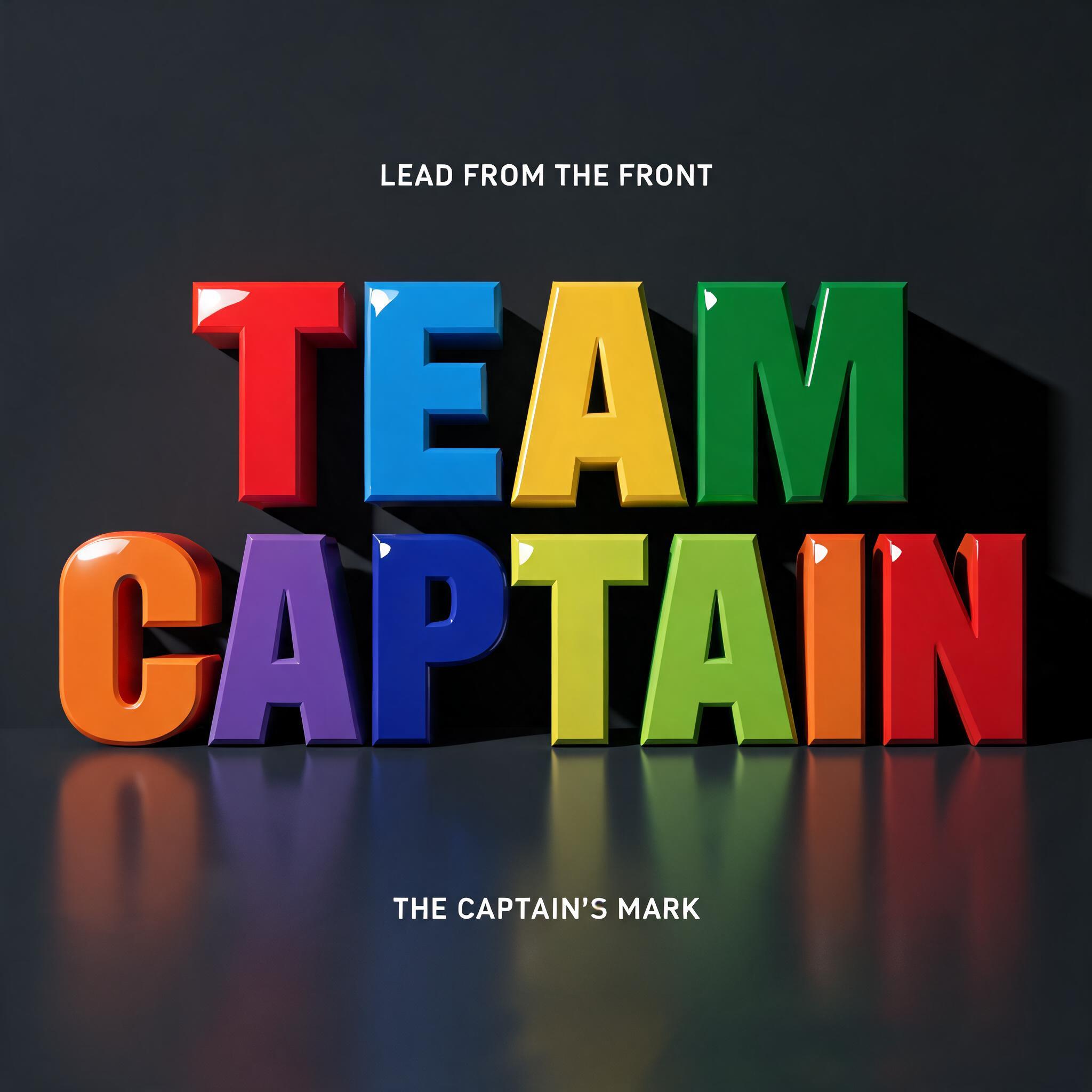 TEAM
CAPTAIN
LEAD FROM THE FRONT
THE CAPTAIN'S MARK