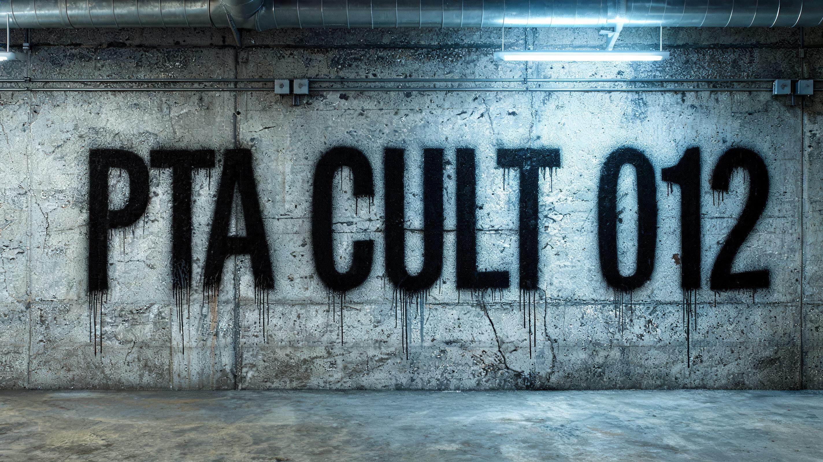 "PTA CULT 012" — Stencil | AI Text Effect Generator