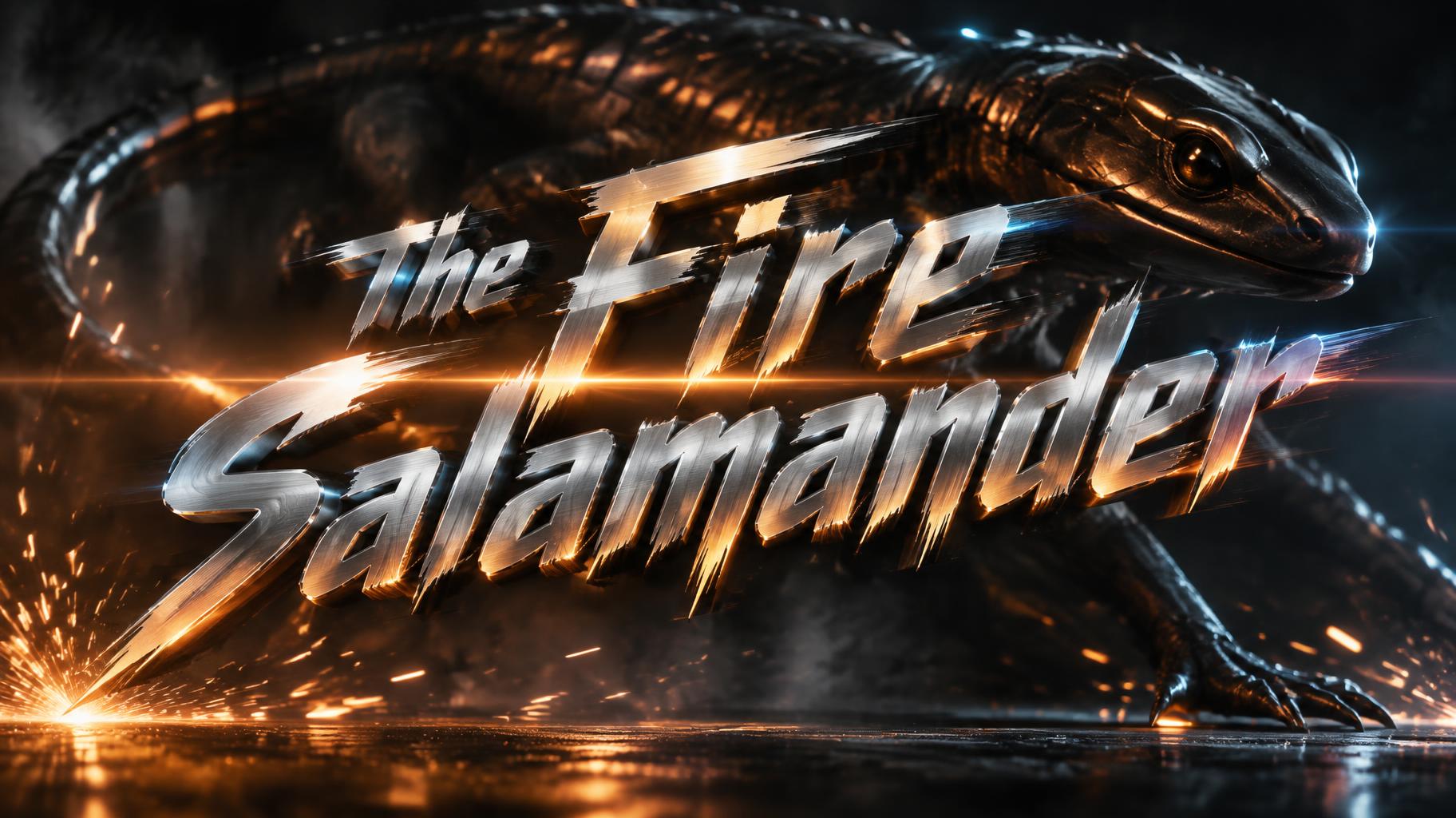 "The Fire Salamander" — Cinematic Action text effect