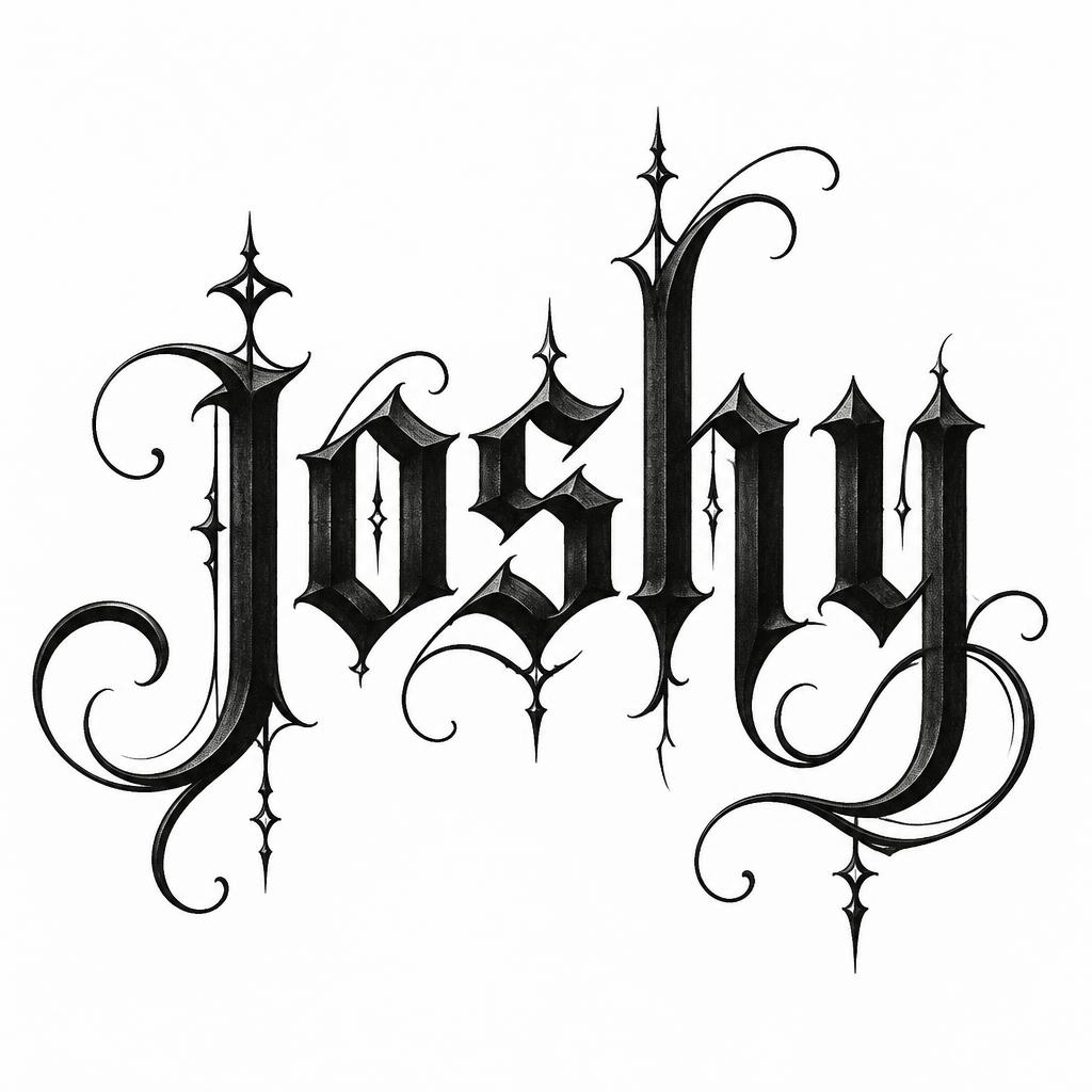 "joshy" — Gothic | AI Text Effect Generator