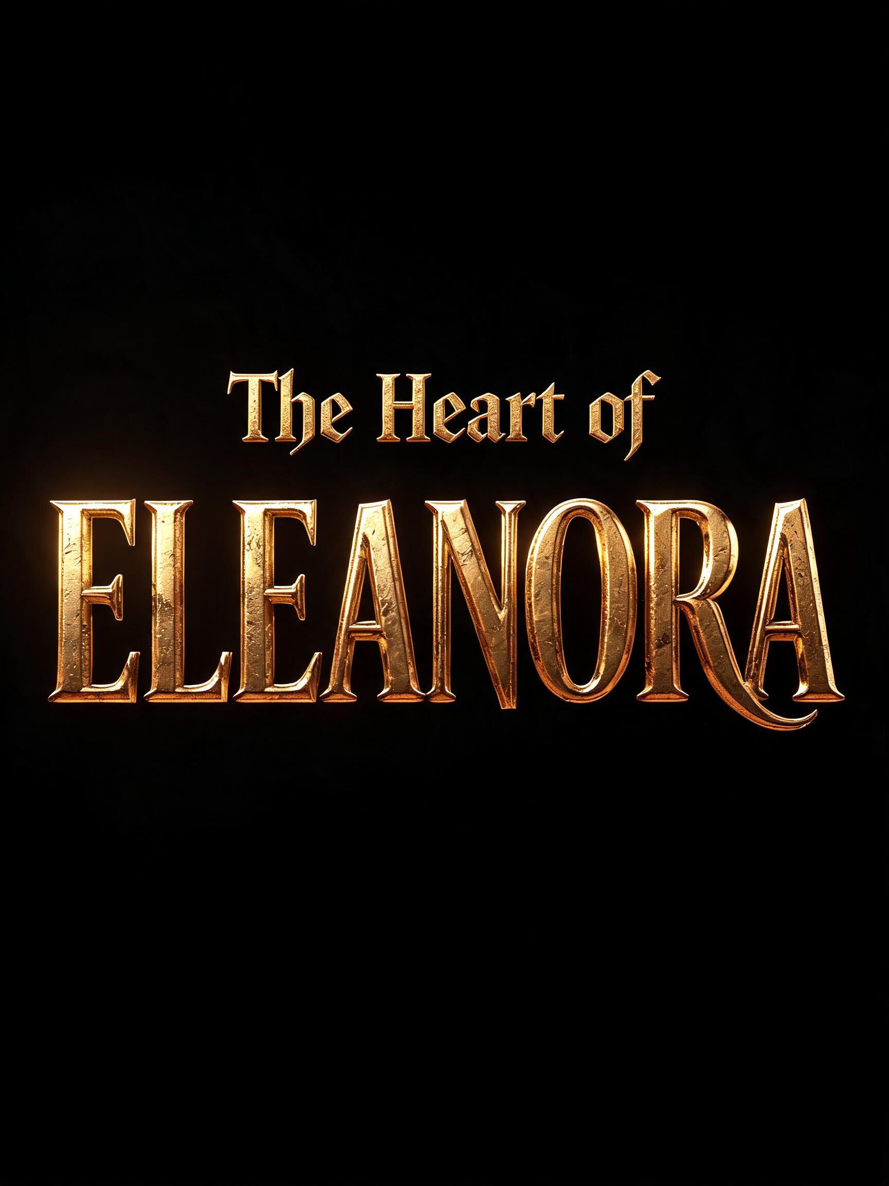 "The Heart of Eleanora" — 3d Bold Gold | AI Text Effect Generator