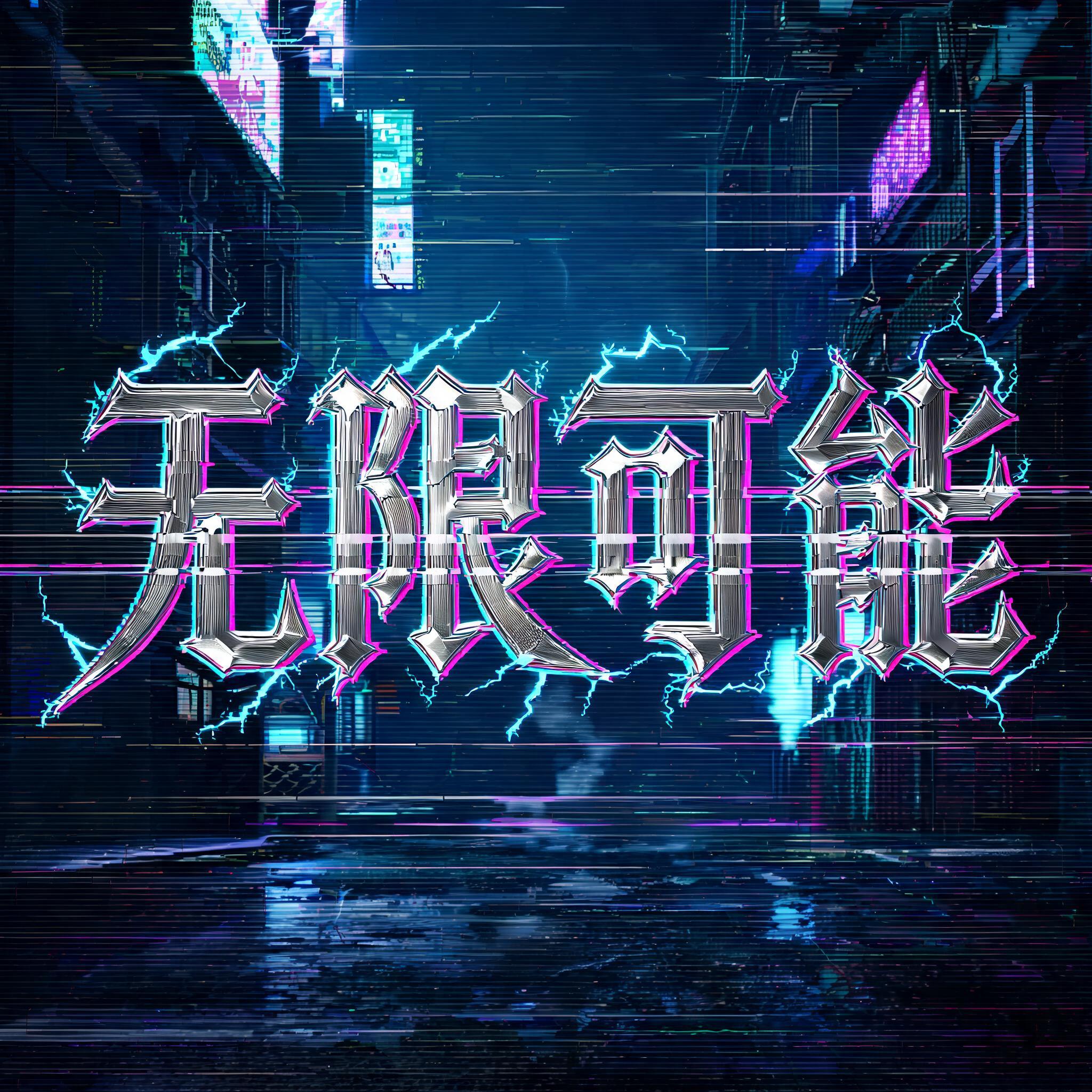 "无限可能" — Cyberpunk | AI Text Effect Generator