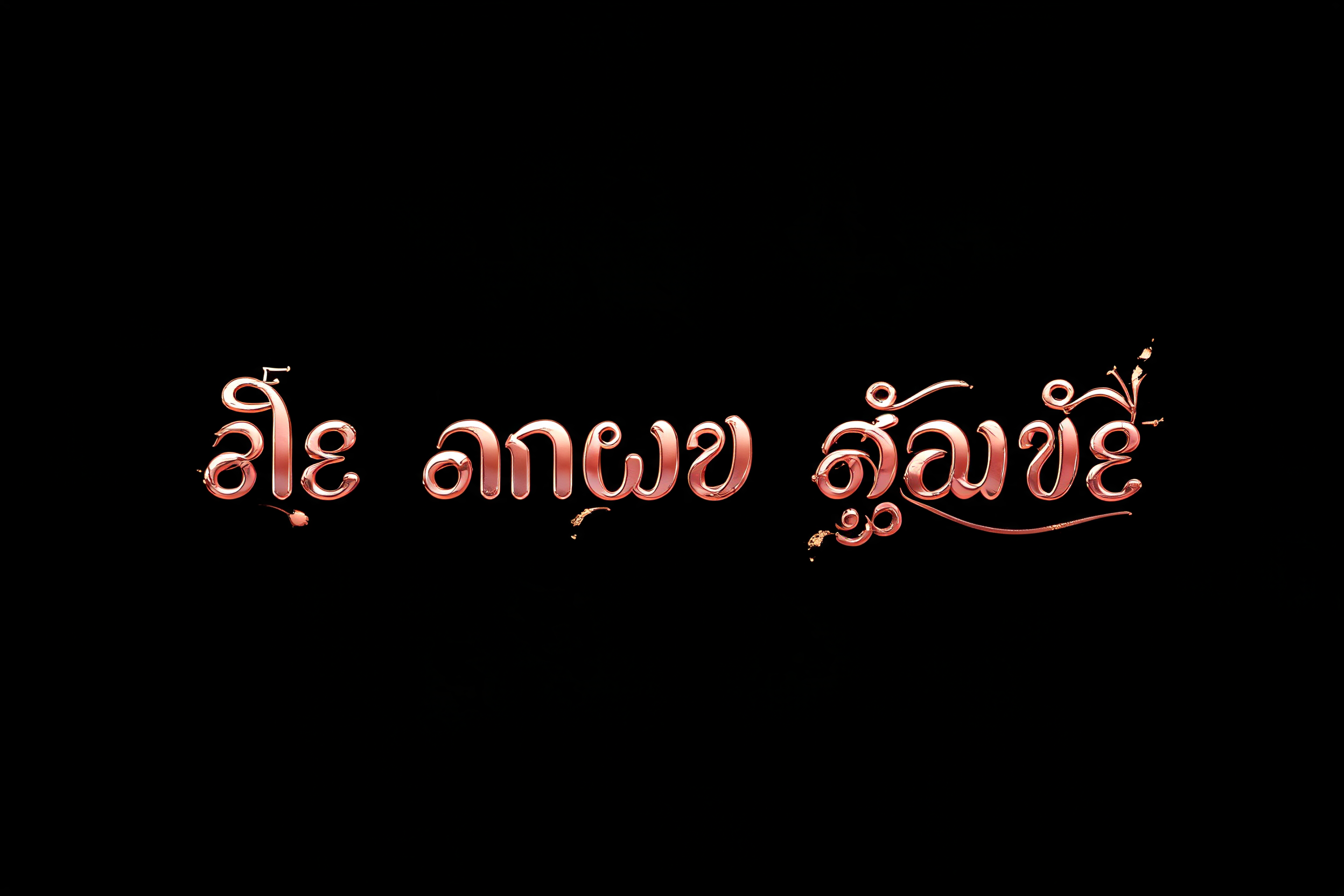 "ನೀ ನಗುವ ಕ್ಷಣವೇ" — Elegant Script text effect