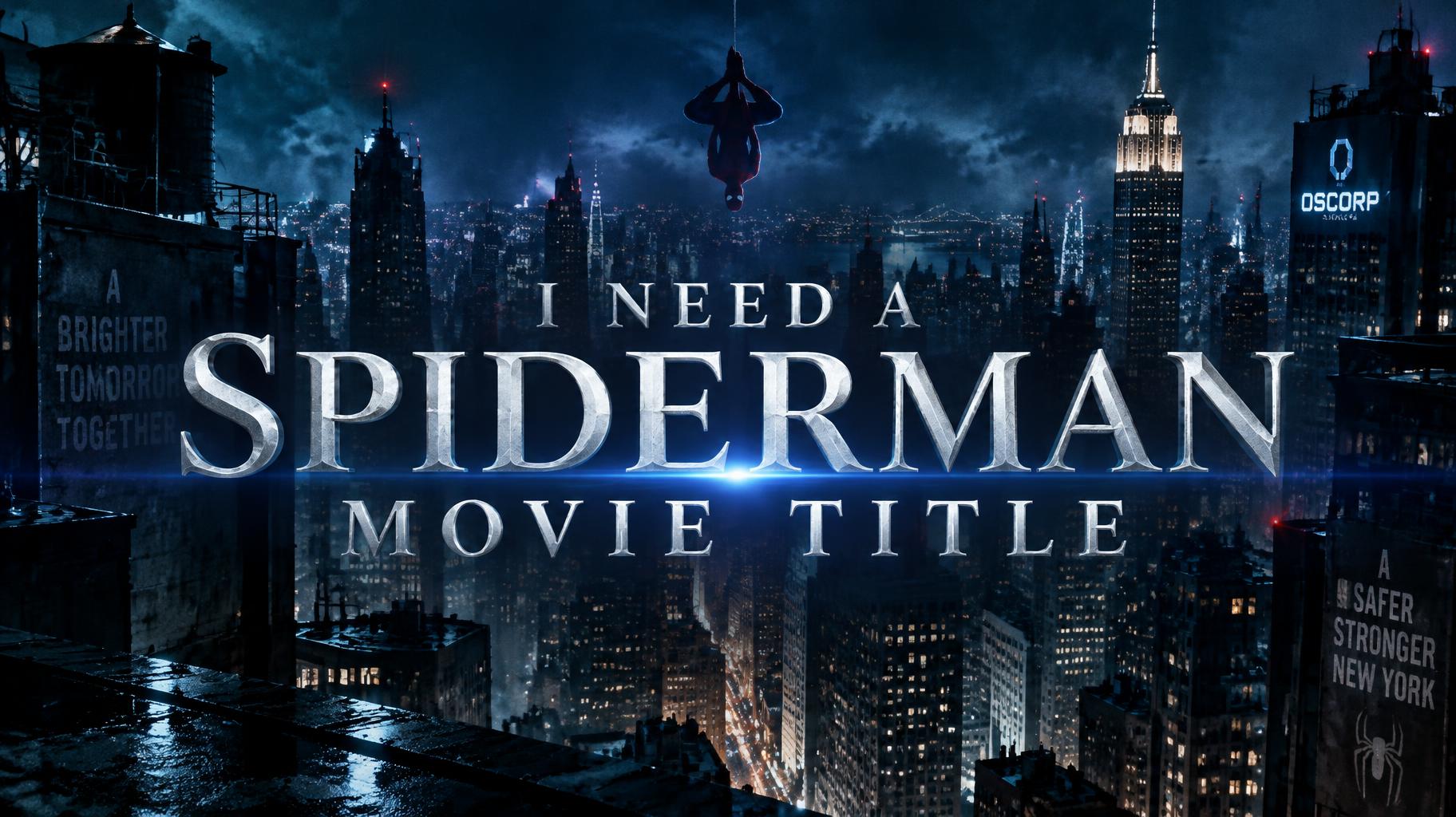 "I need a Spiderman movie title" — Cinematic Netflix | AI Text Effect Generator