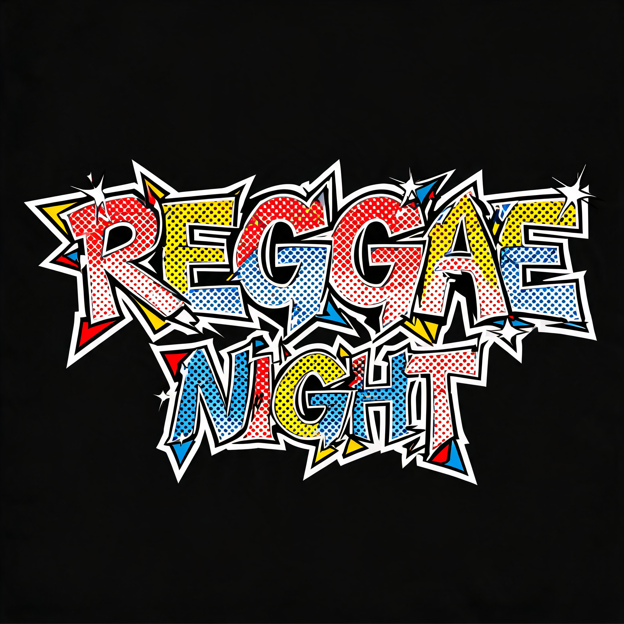 "REGGAE NIGHT" — Pop Art | AI Text Effect Generator