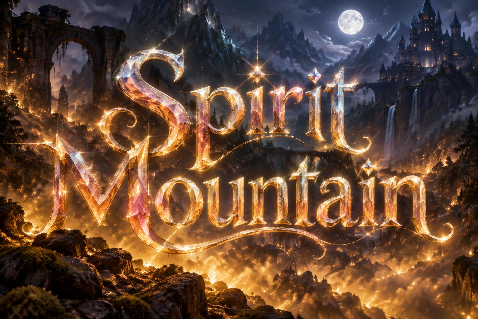 "Spirit Mountain" — Fairy Tale | AI Text Effect Generator