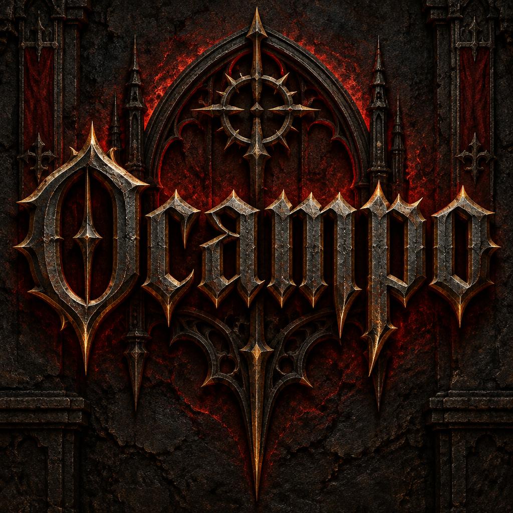 "Ocampo" — Gothic Font | AI Text Effect Generator