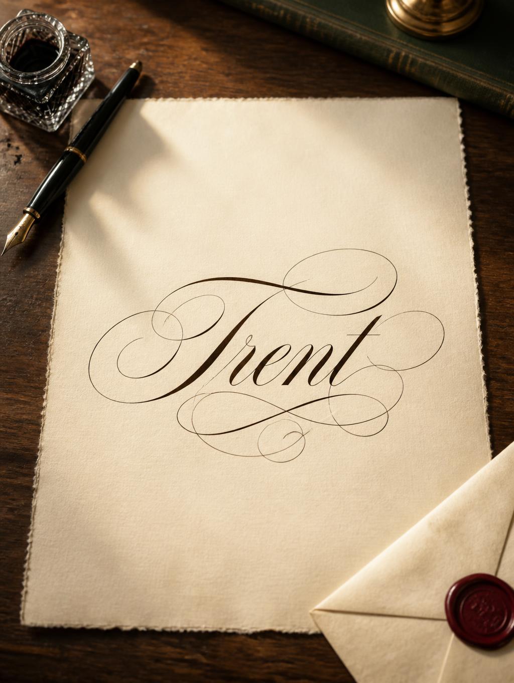 "Trent" —  | AI Text Effect Generator
