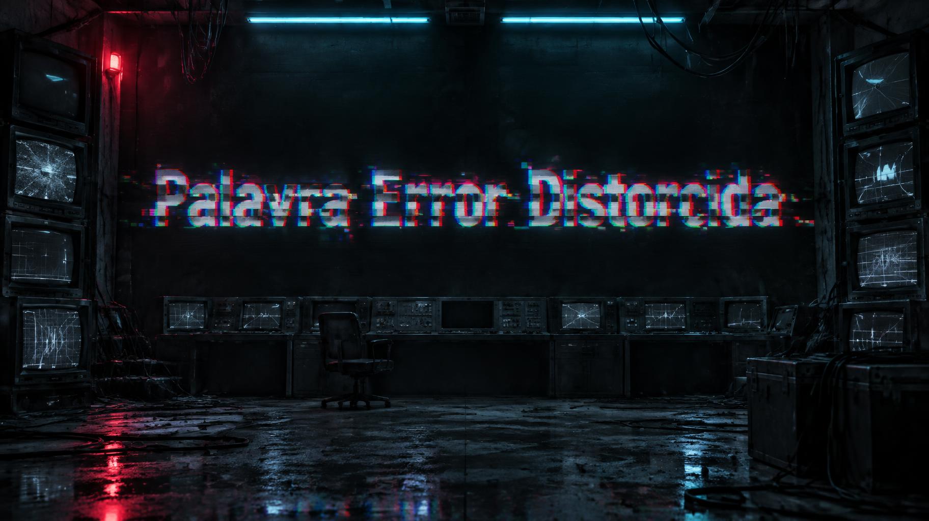 "Palavra Error Distorcida" —  | AI Text Effect Generator