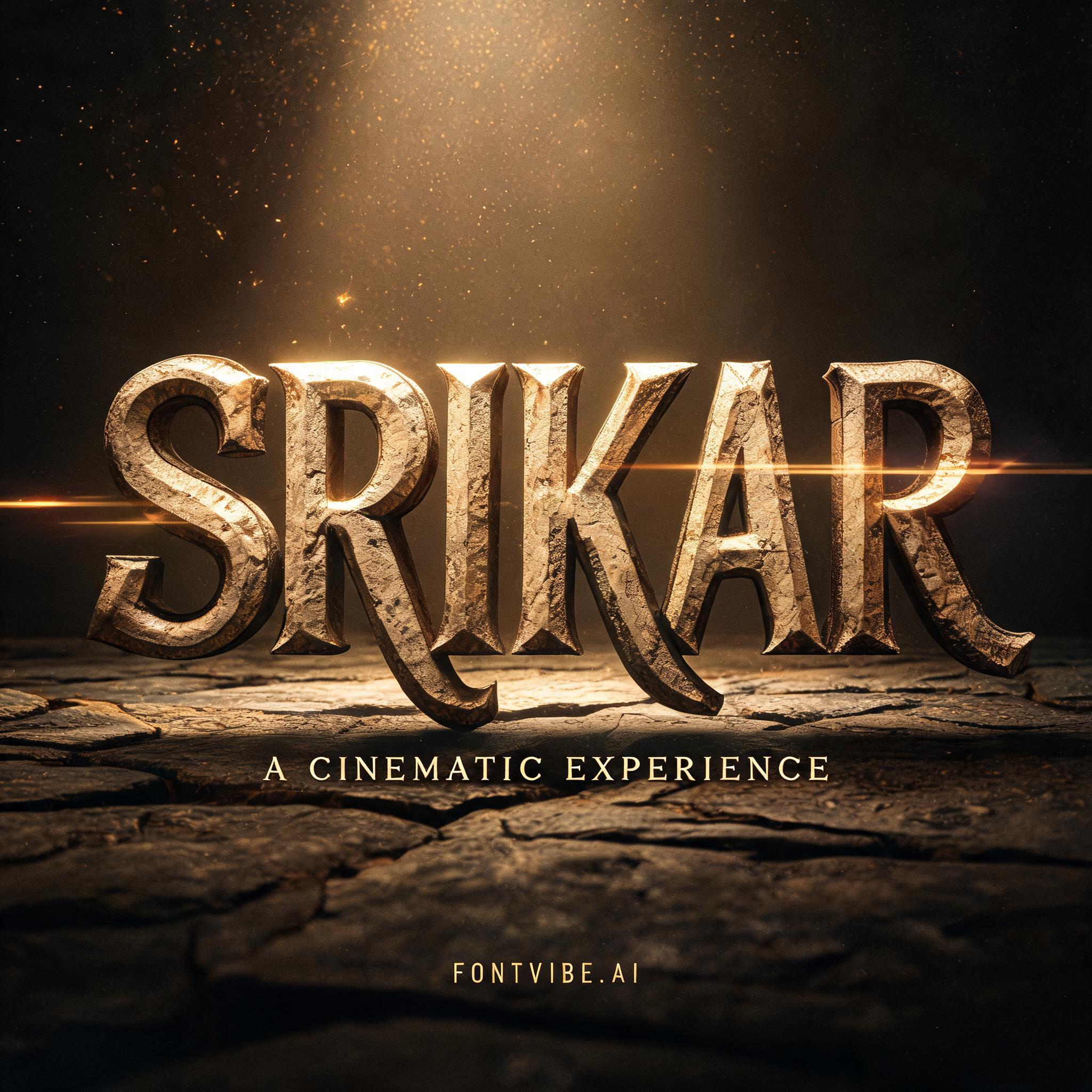 "SRIKAR" — Cinematic | AI Text Effect Generator