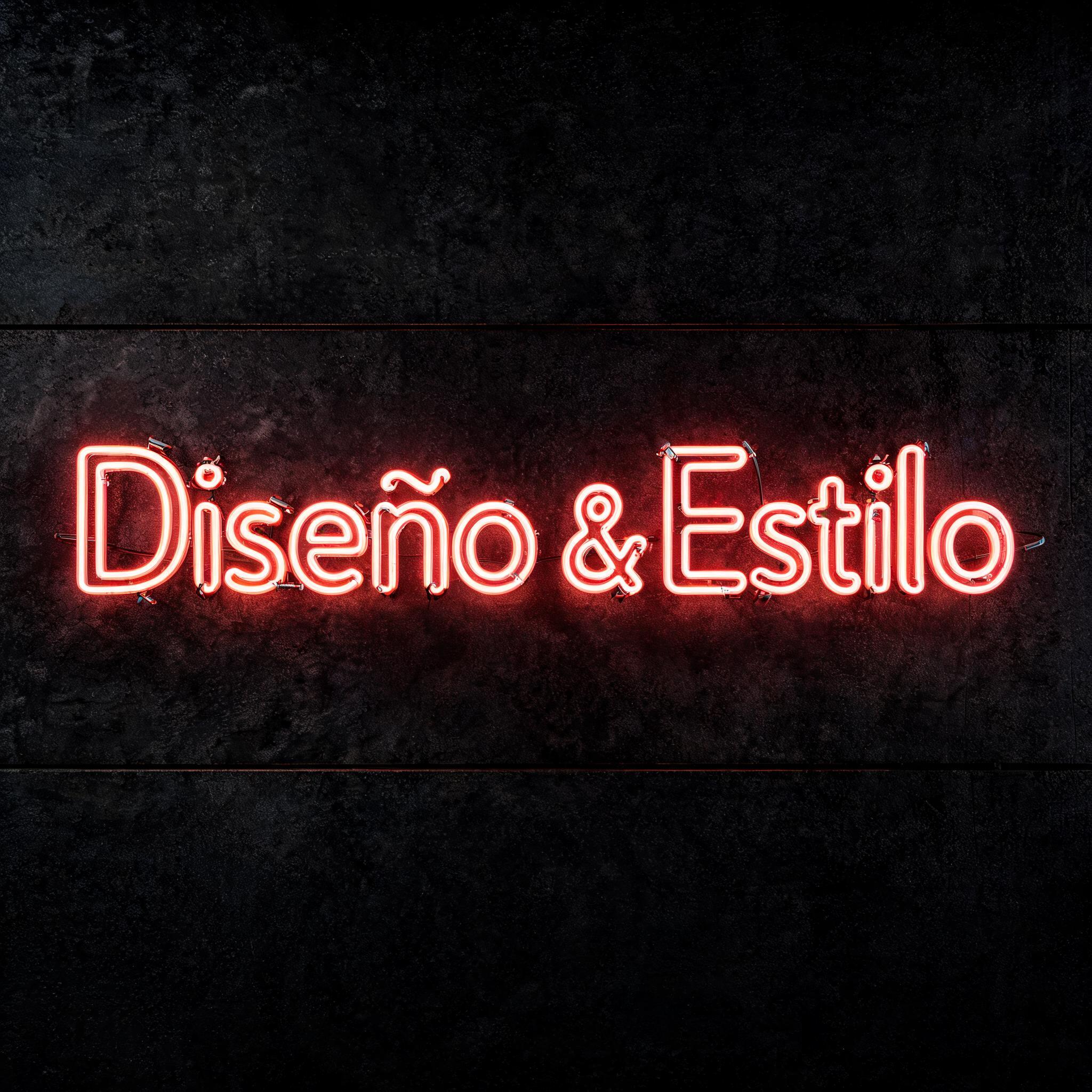 "Diseño & Estilo" — Neon Sign | AI Text Effect Generator
