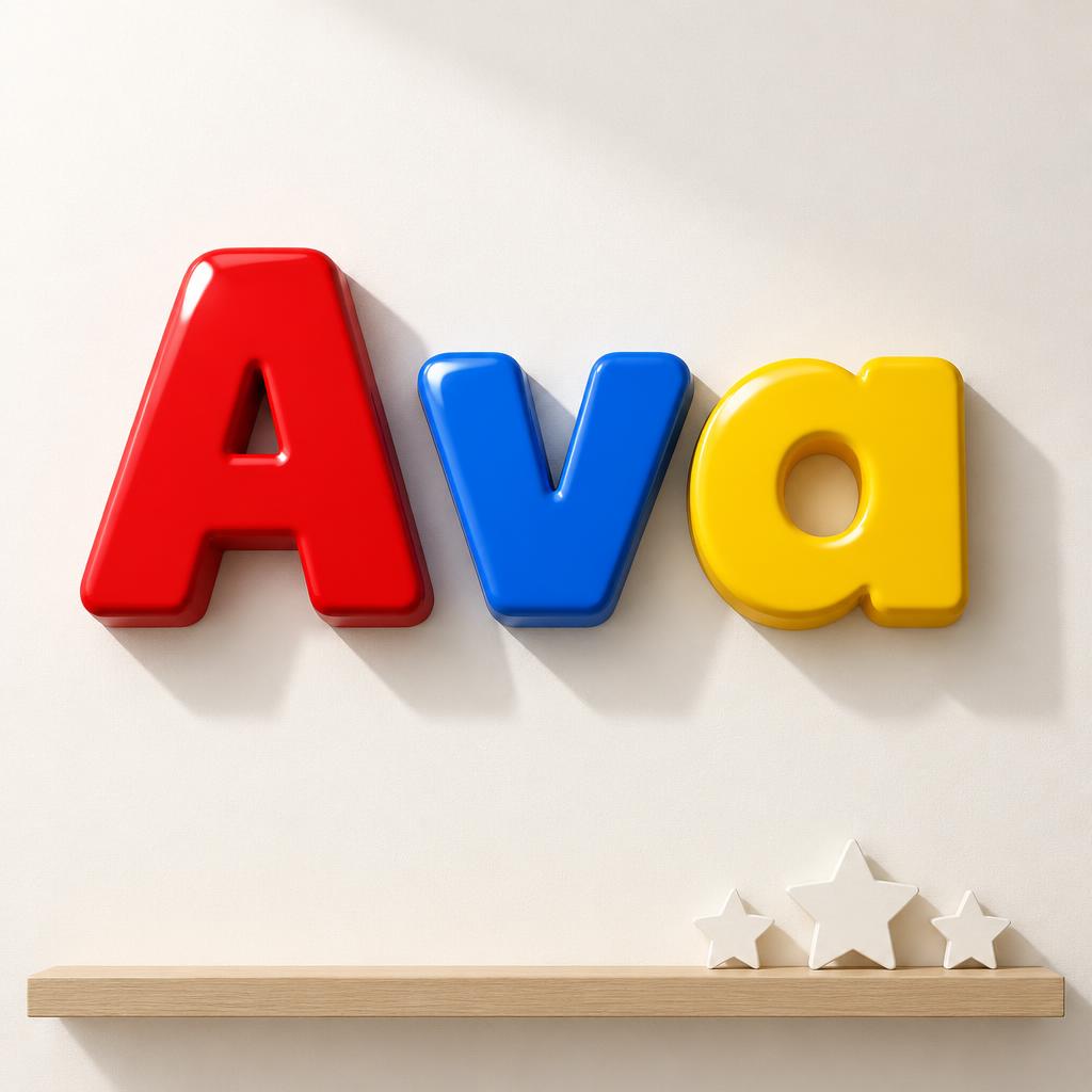 "Ava" — 3d Bold | AI Text Effect Generator