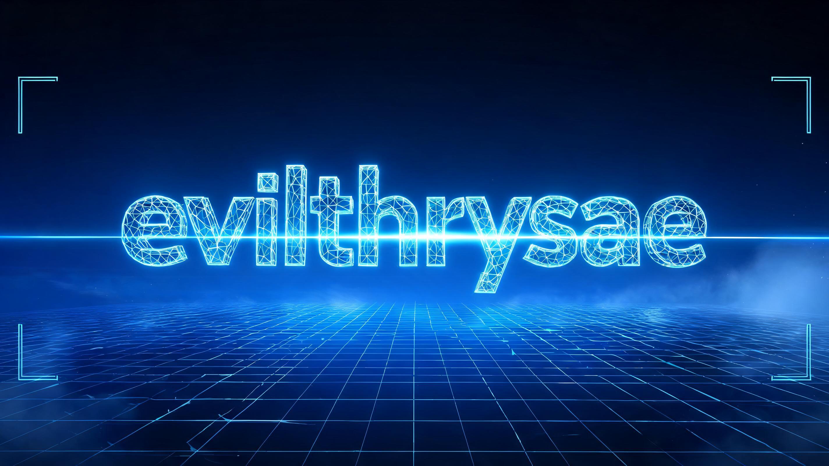 "evilthrysae" — Futuristic | AI Text Effect Generator