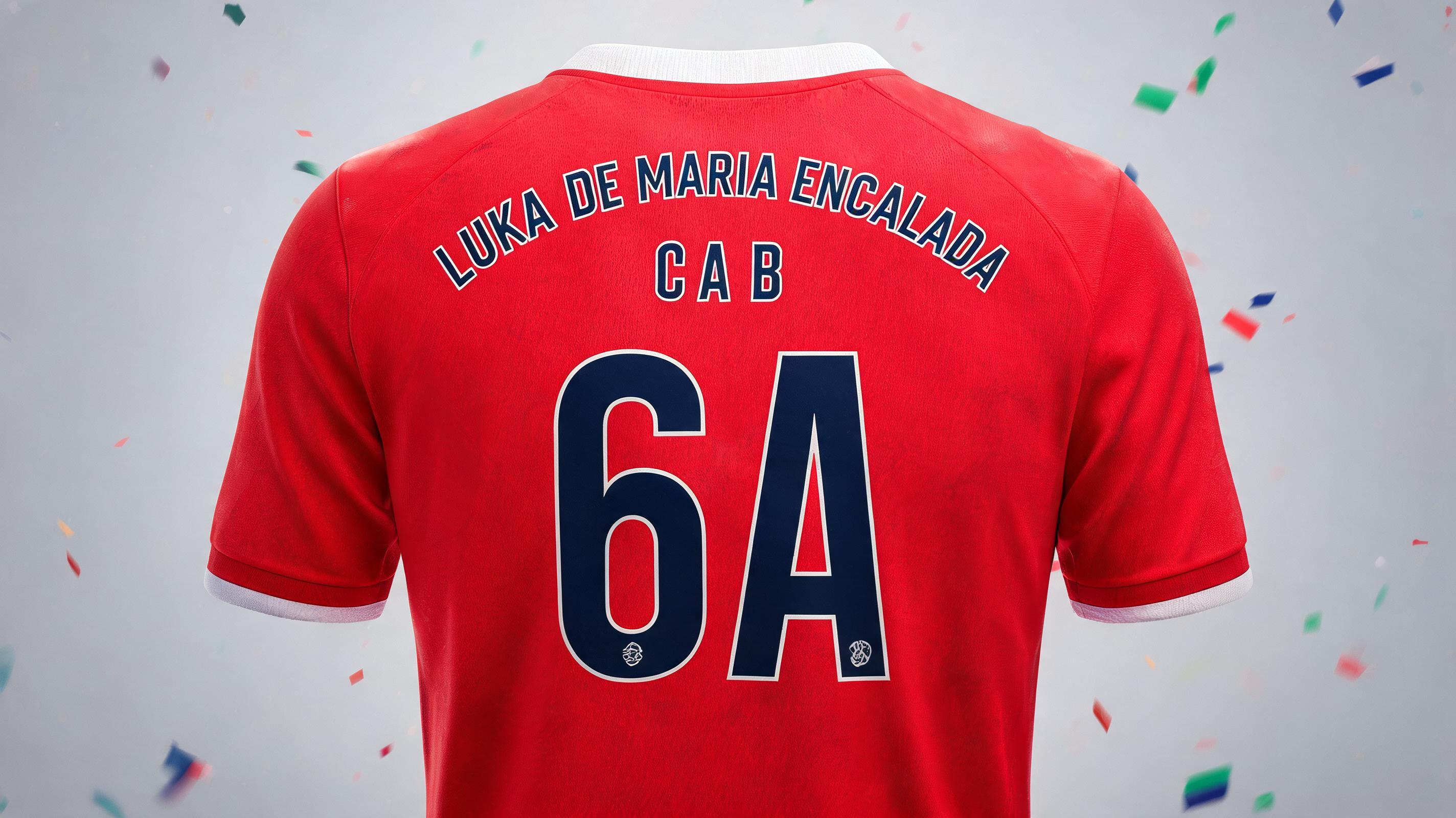 "Luka de Maria Encalada Cab
6 A" — Sports Football | AI Text Effect Generator