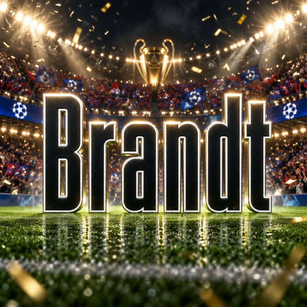 "Brandt" — Sports Football | AI Text Effect Generator