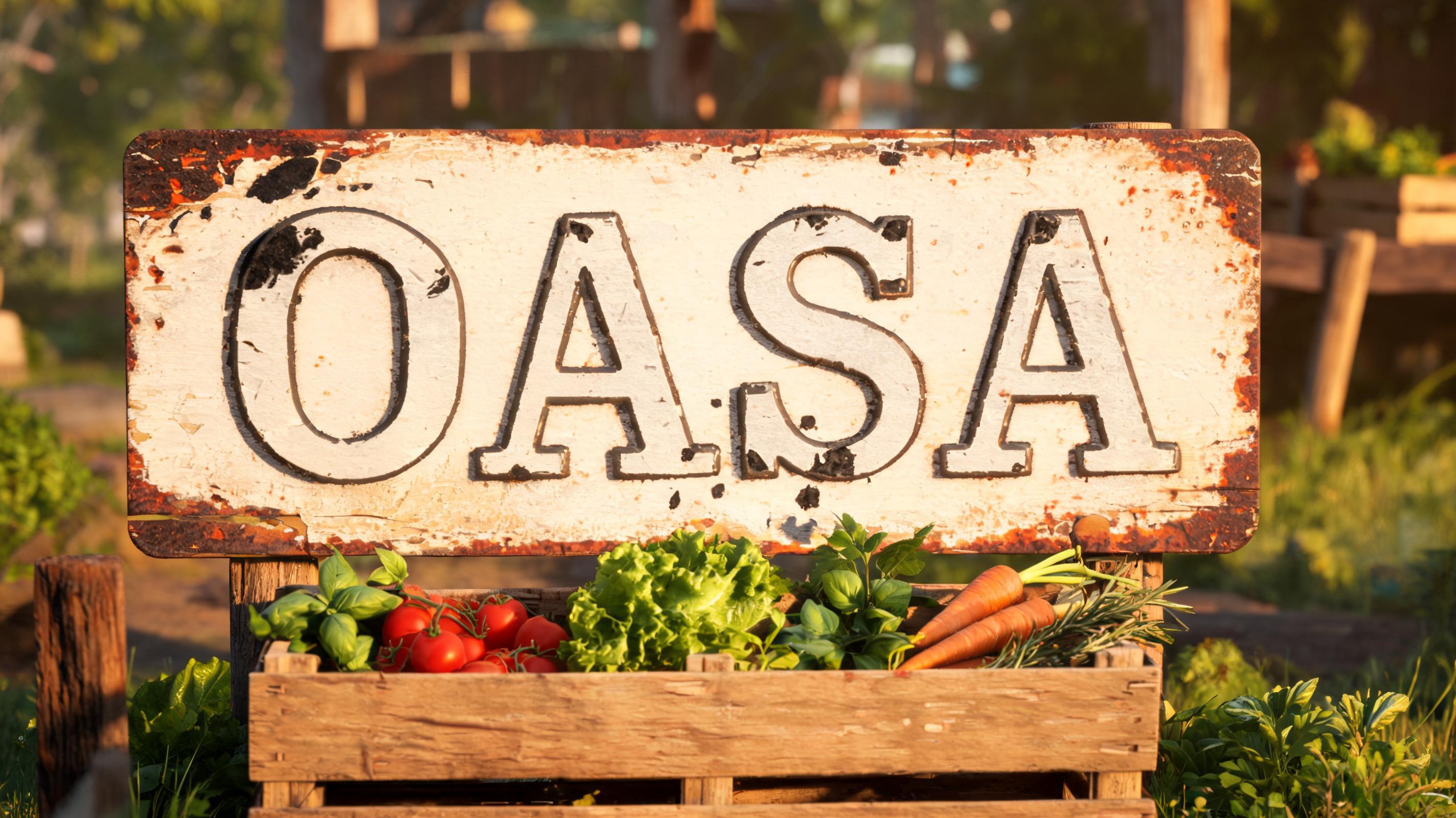 "OASA" — Vintage | AI Text Effect Generator