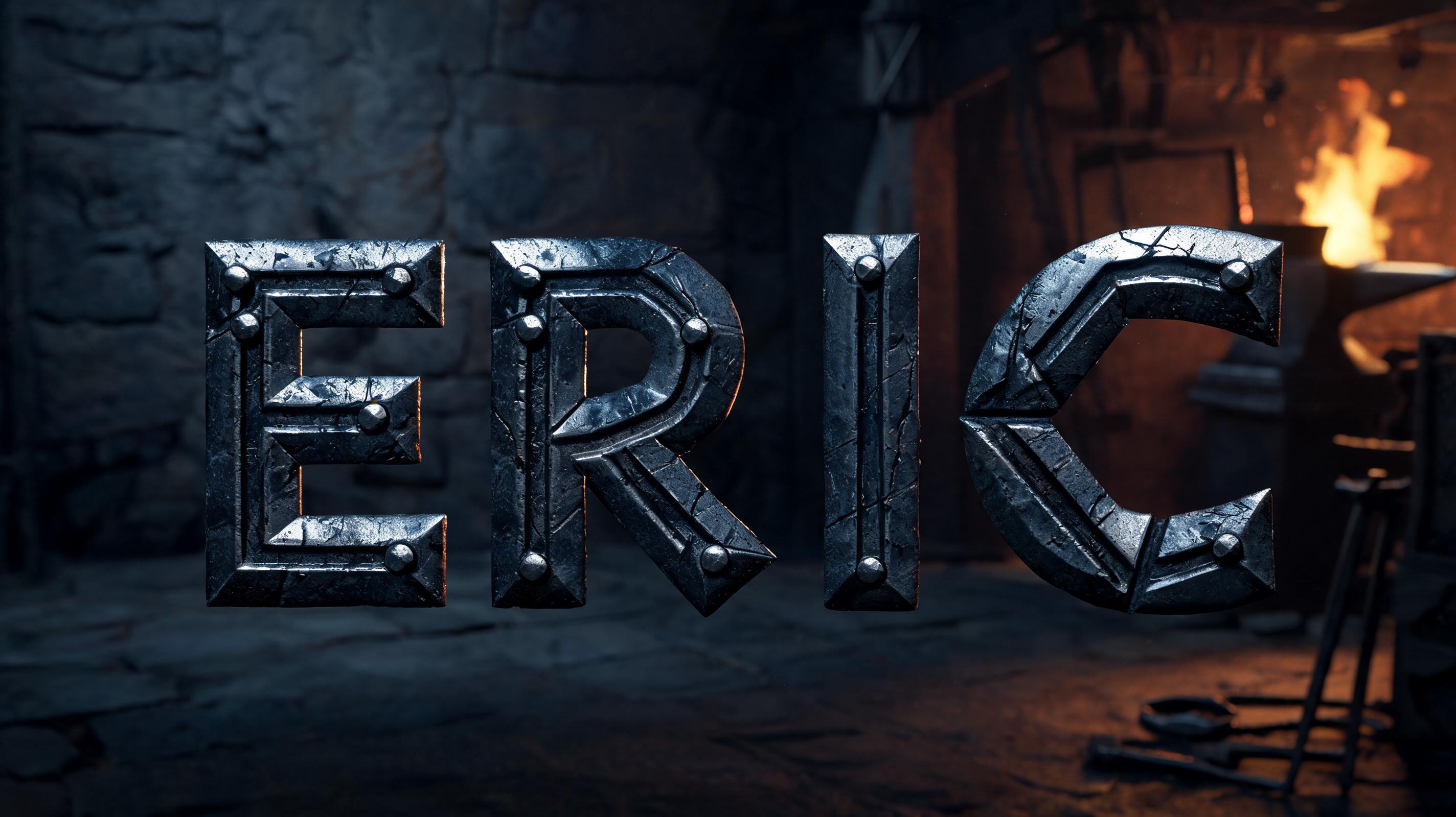 "Eric" — Viking | AI Text Effect Generator