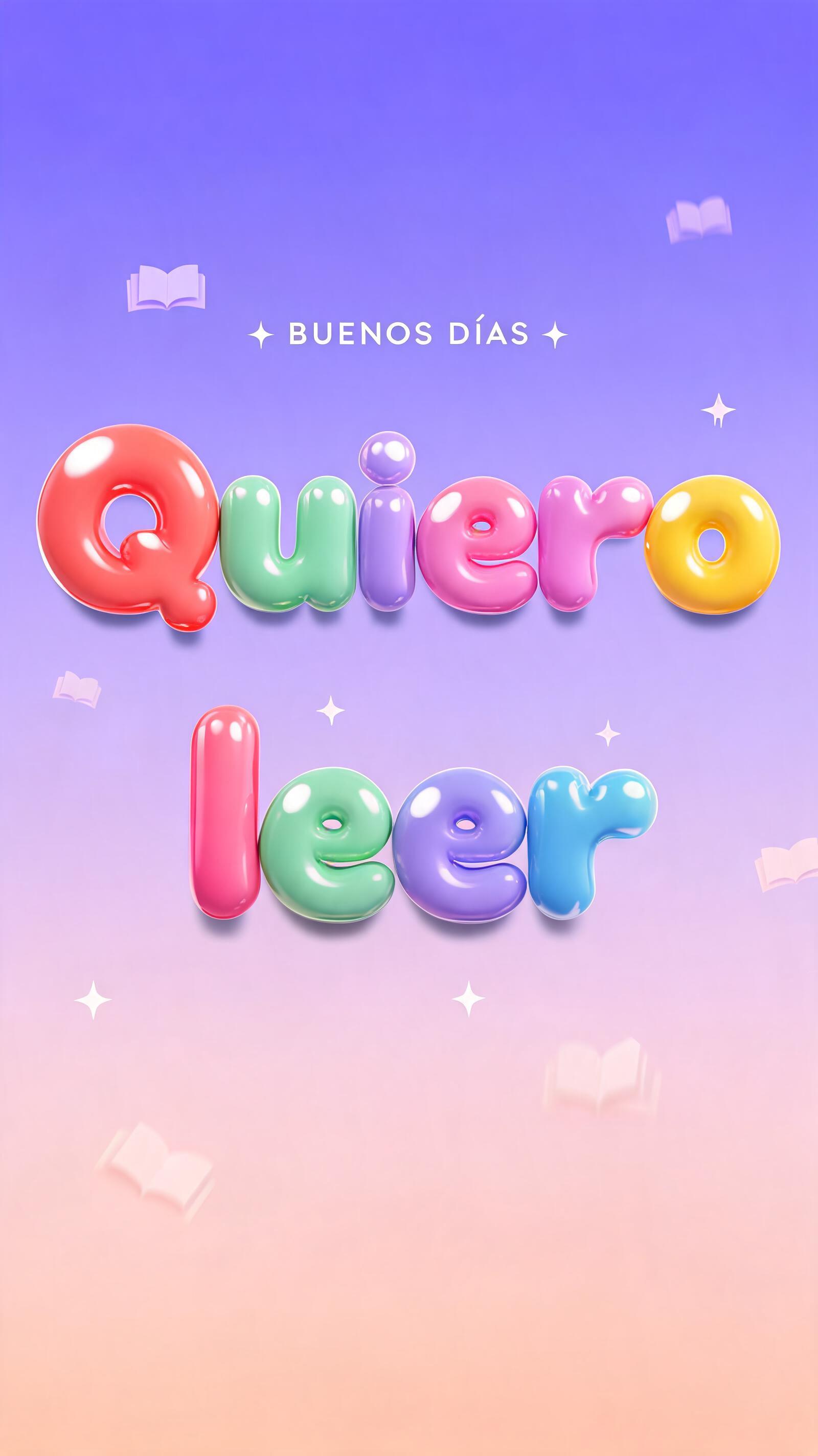 "Quiero
leer" — 3d Bold Inflated text effect