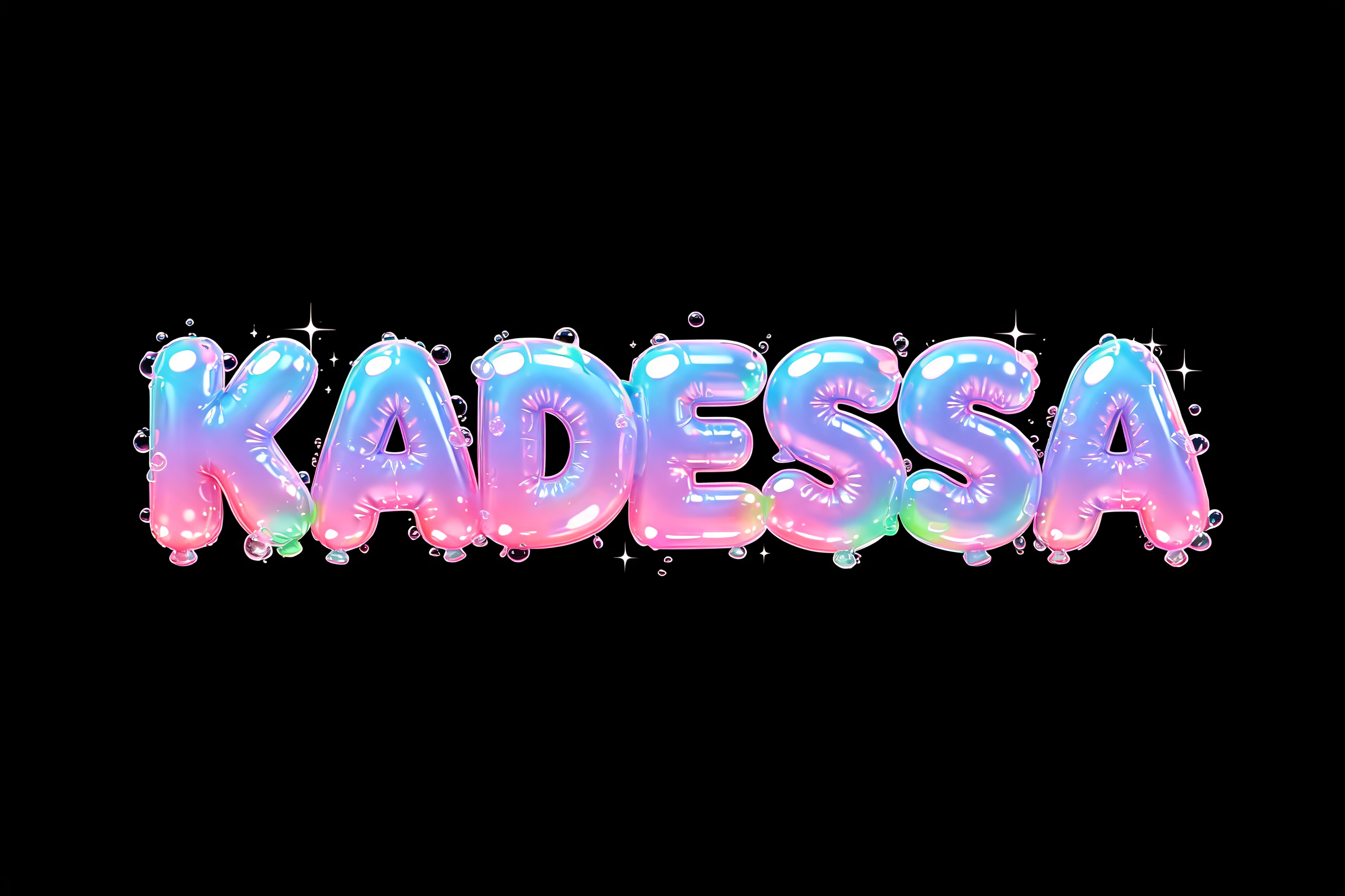 "Kadessa" — Bubble | AI Text Effect Generator