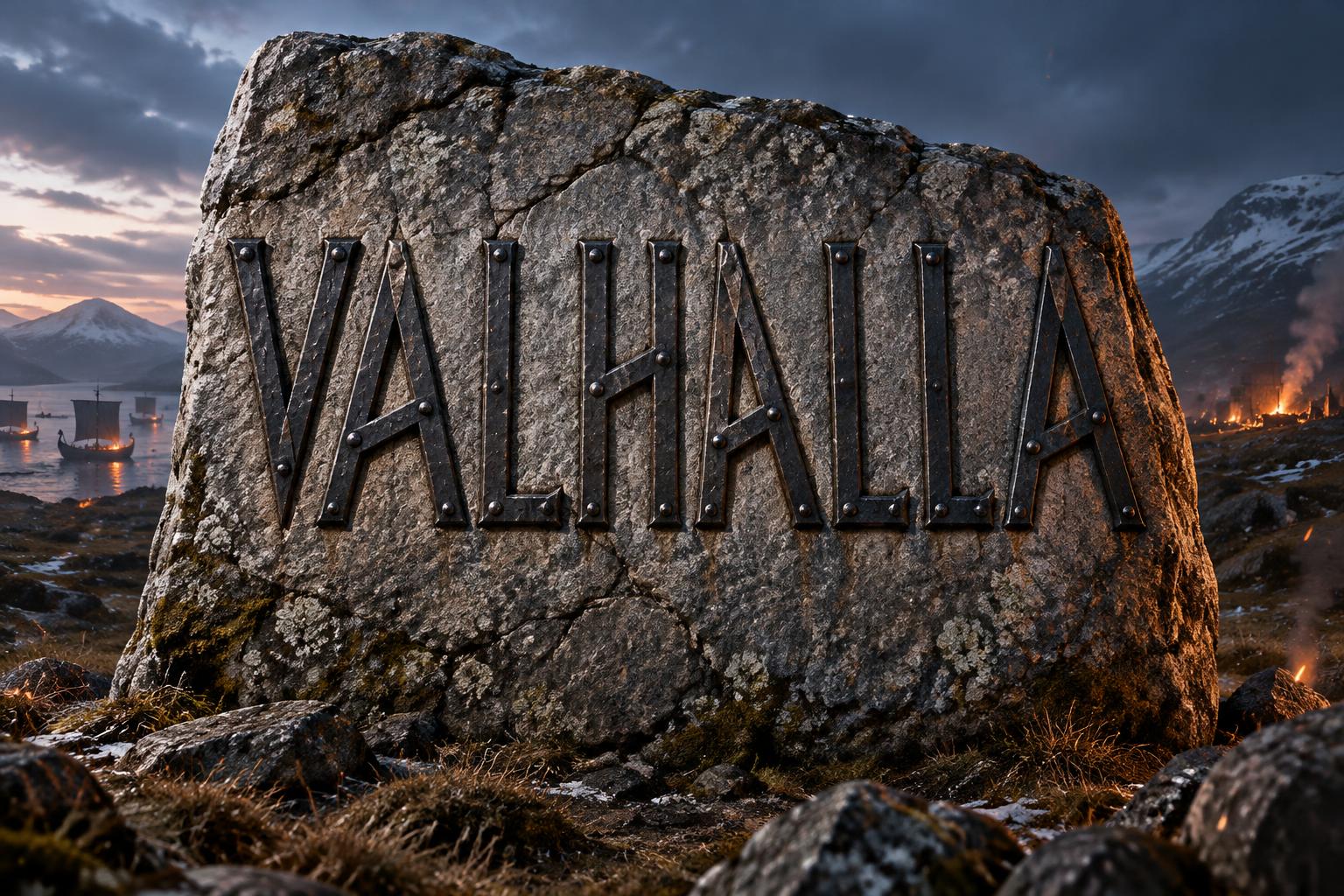"VALHALLA" — Viking | AI Text Effect Generator