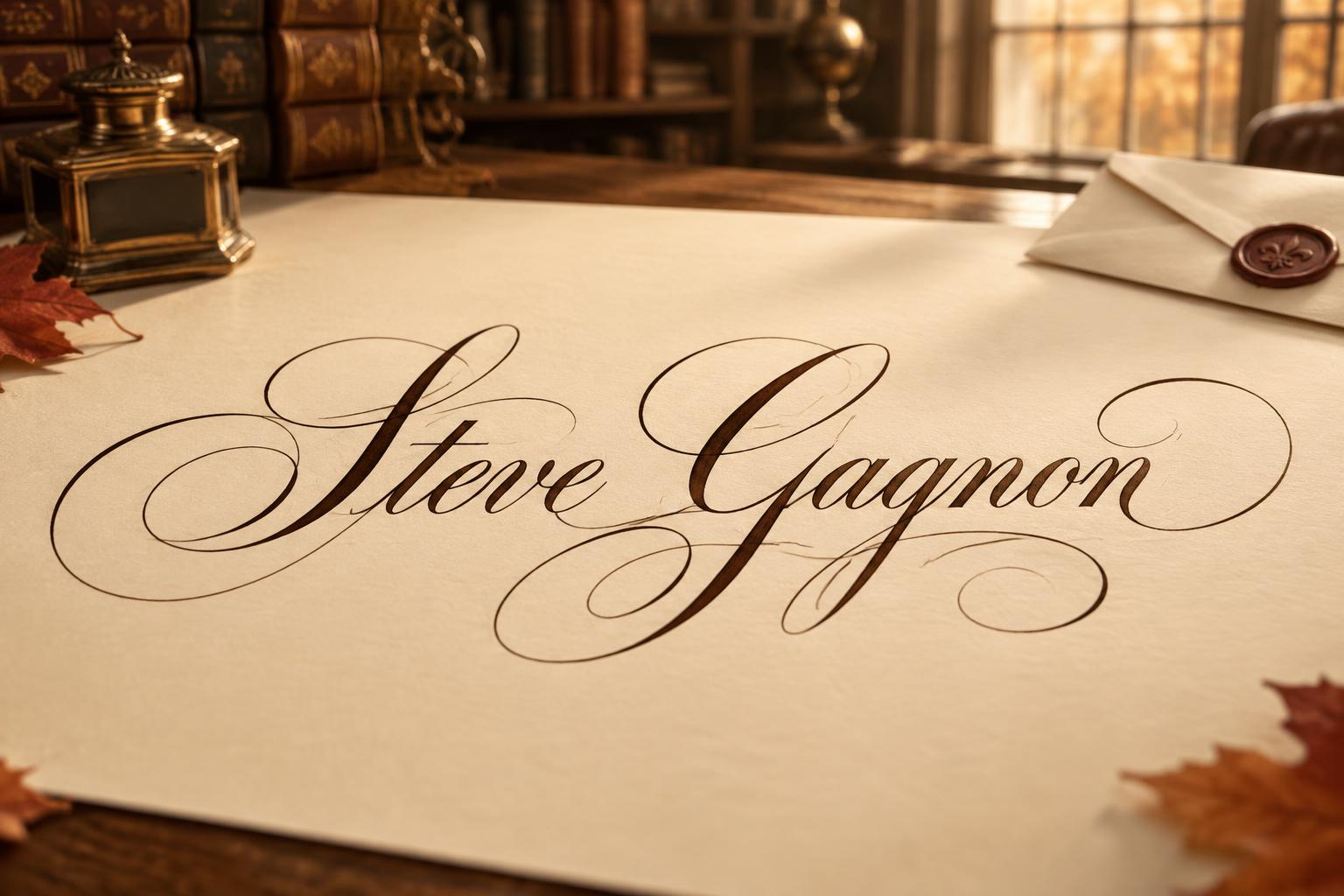 "Steve Gagnon" —  | AI Text Effect Generator