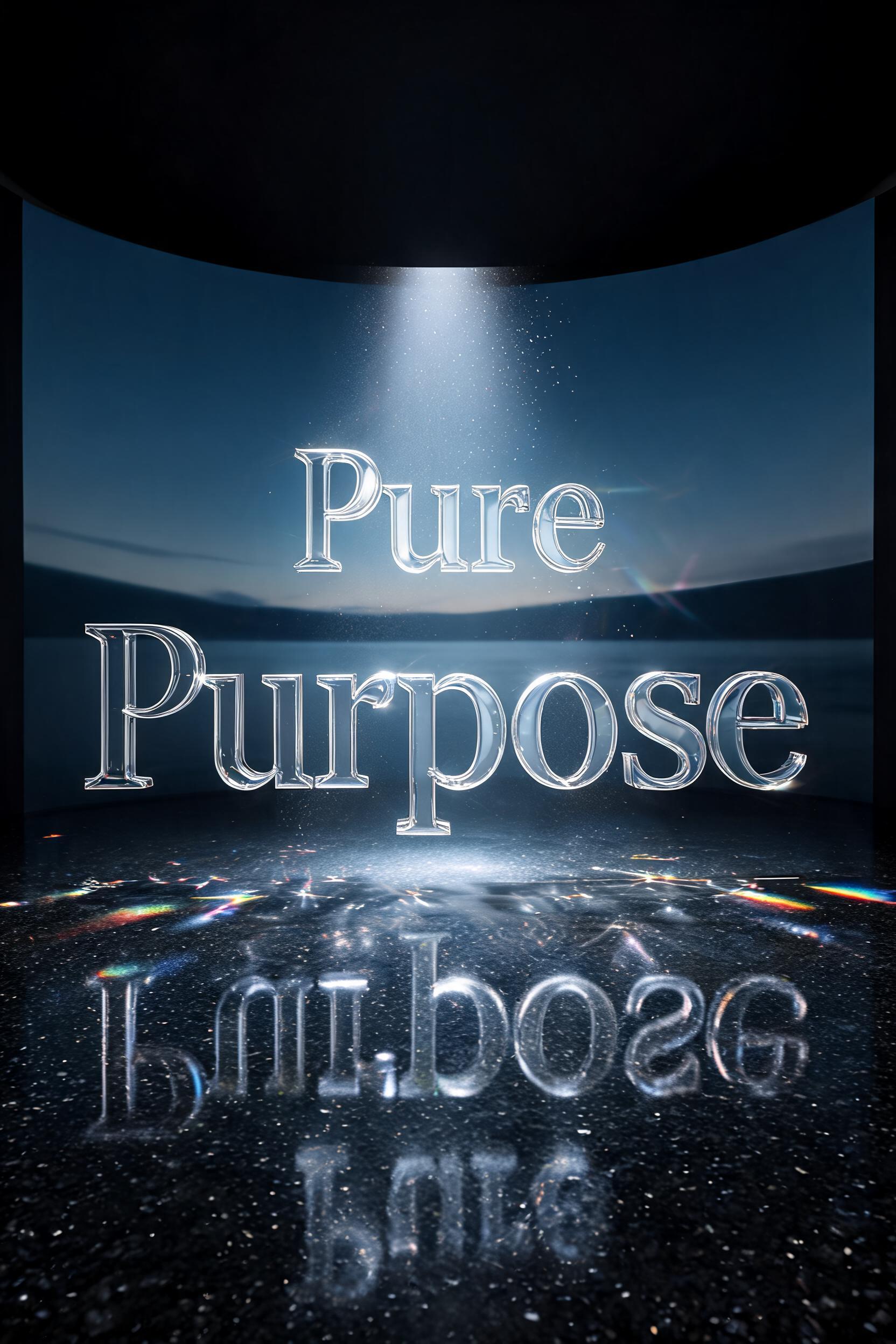 "Pure Purpose " —  | AI Text Effect Generator