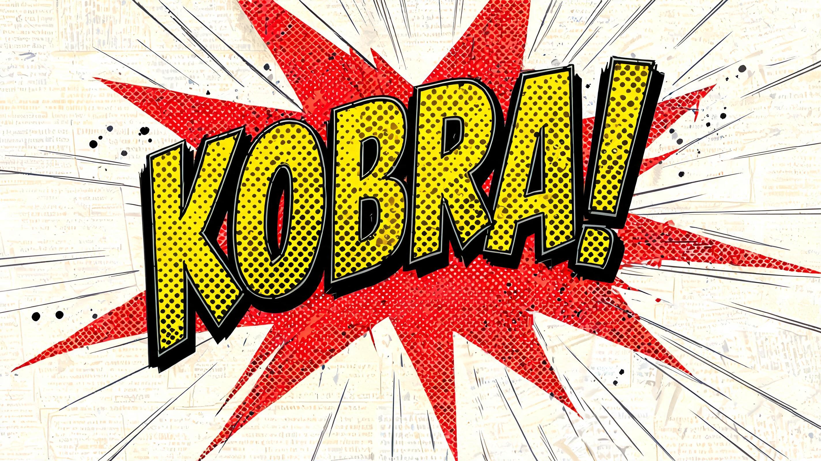 "KOBRA!" — Comic Book text effect