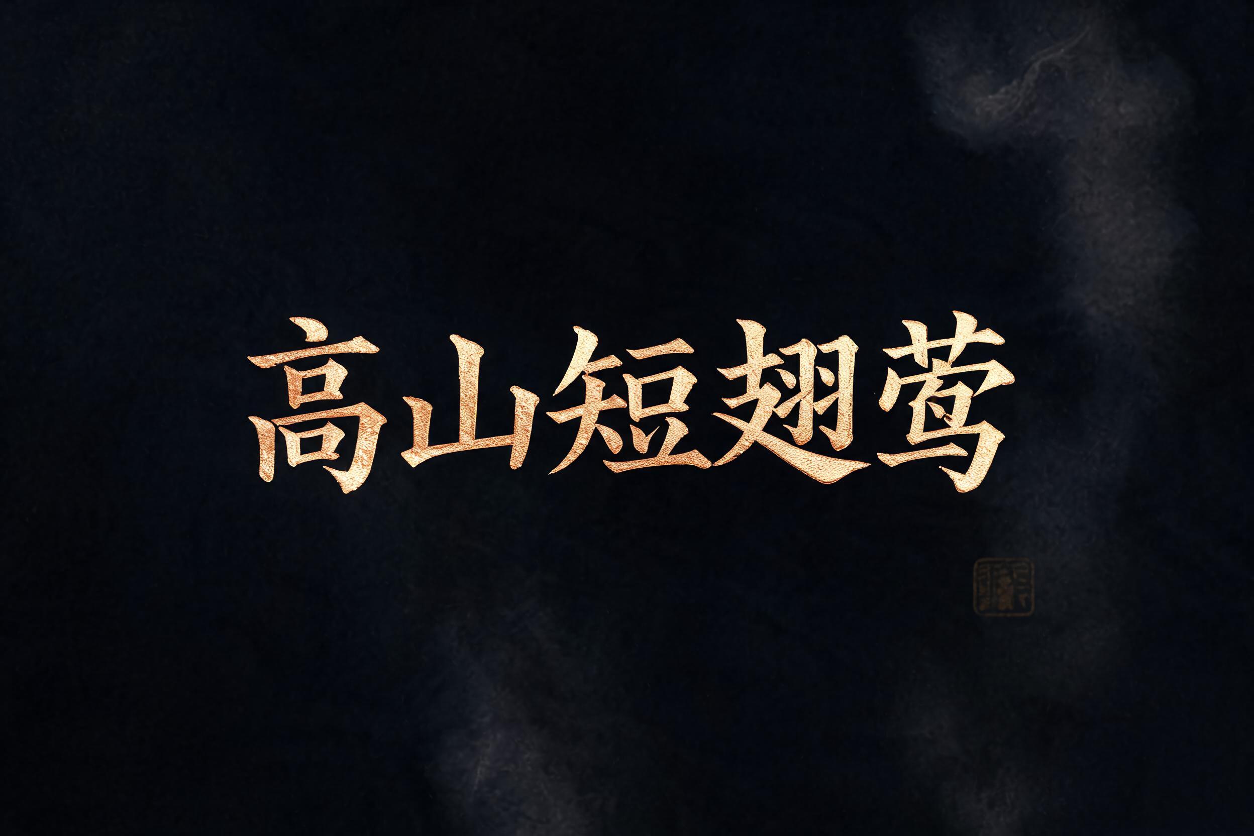 "高山短翅莺" — Elegant Script | AI Text Effect Generator