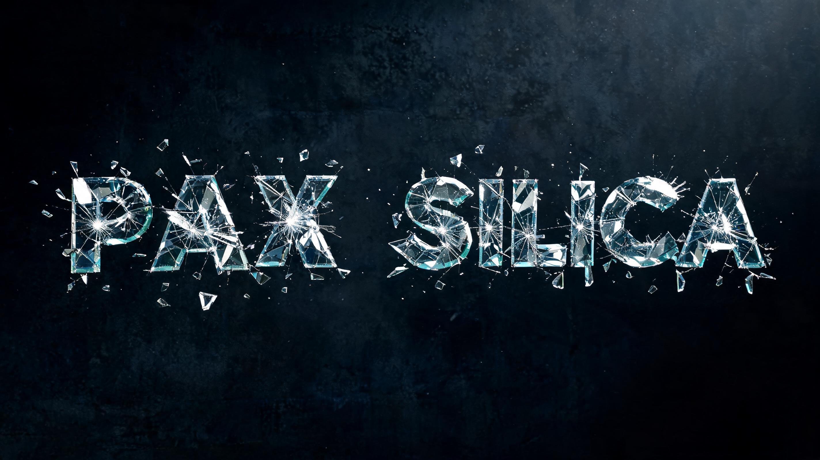 "PAX SILICA" — Glass Broken | AI Text Effect Generator
