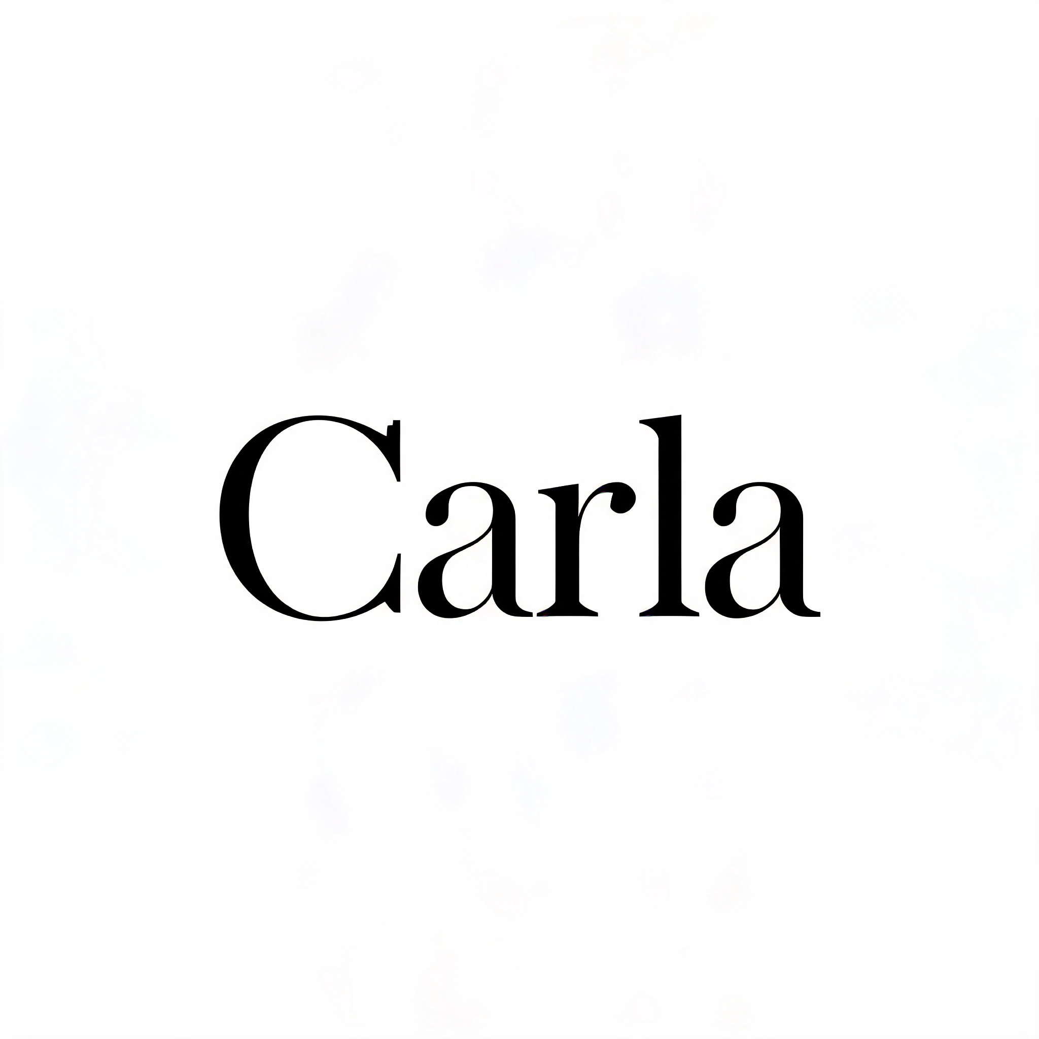 "Carla" —  | AI Text Effect Generator