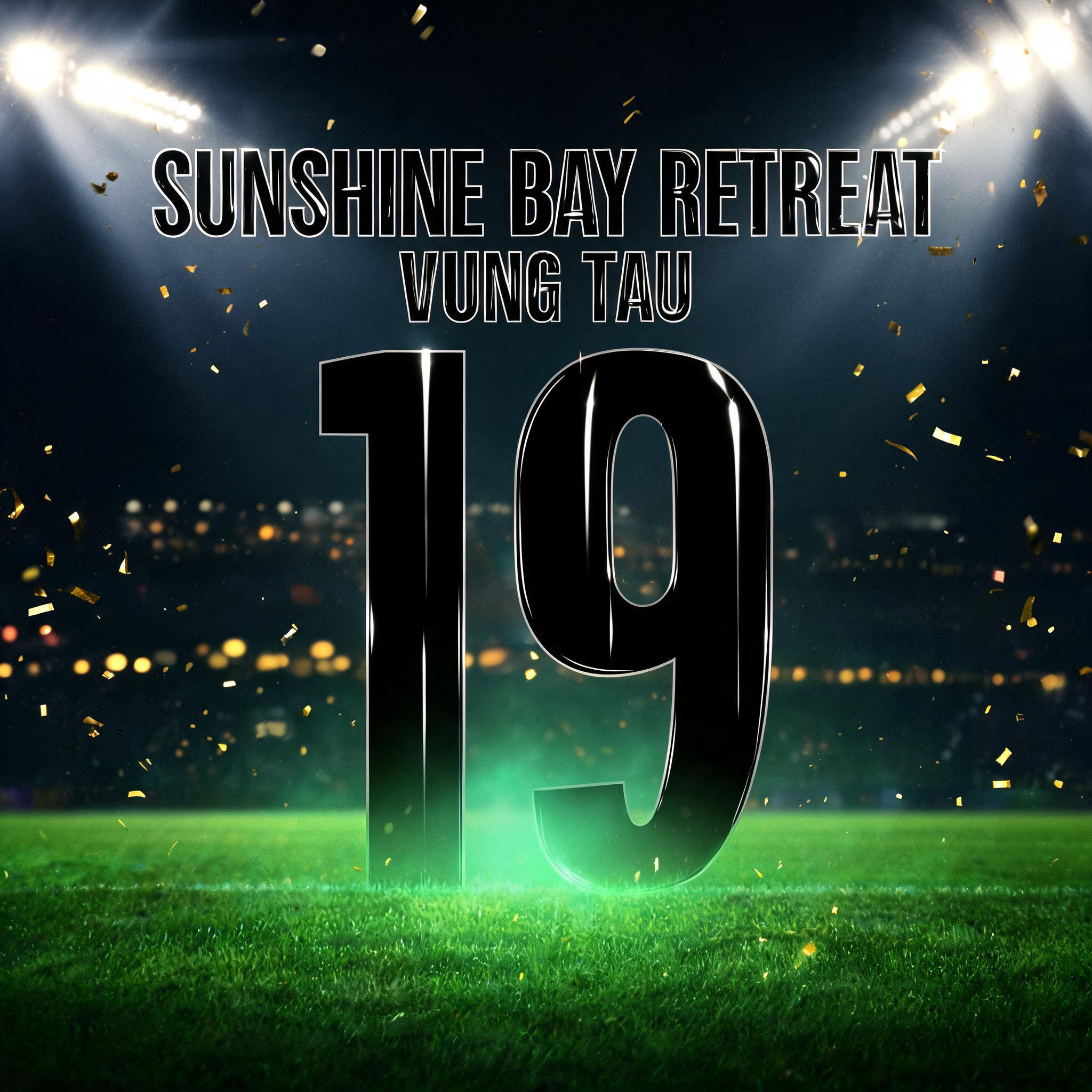"SUNSHINE BAY RETREAT 
VUNG TAU
19" — Sports Football | AI Text Effect Generator
