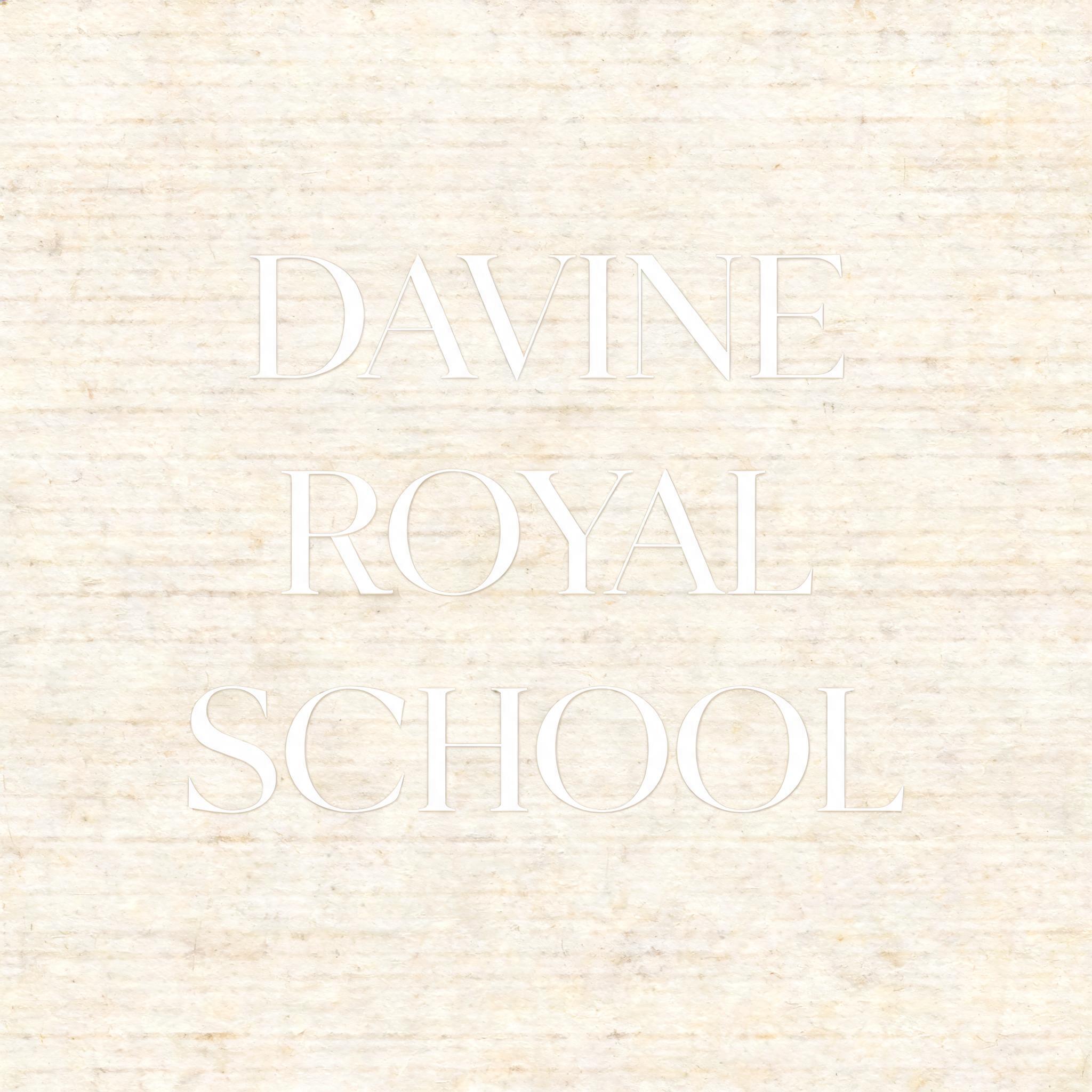 "DAVINE
ROYAL
SCHOOL" — Emboss | AI Text Effect Generator